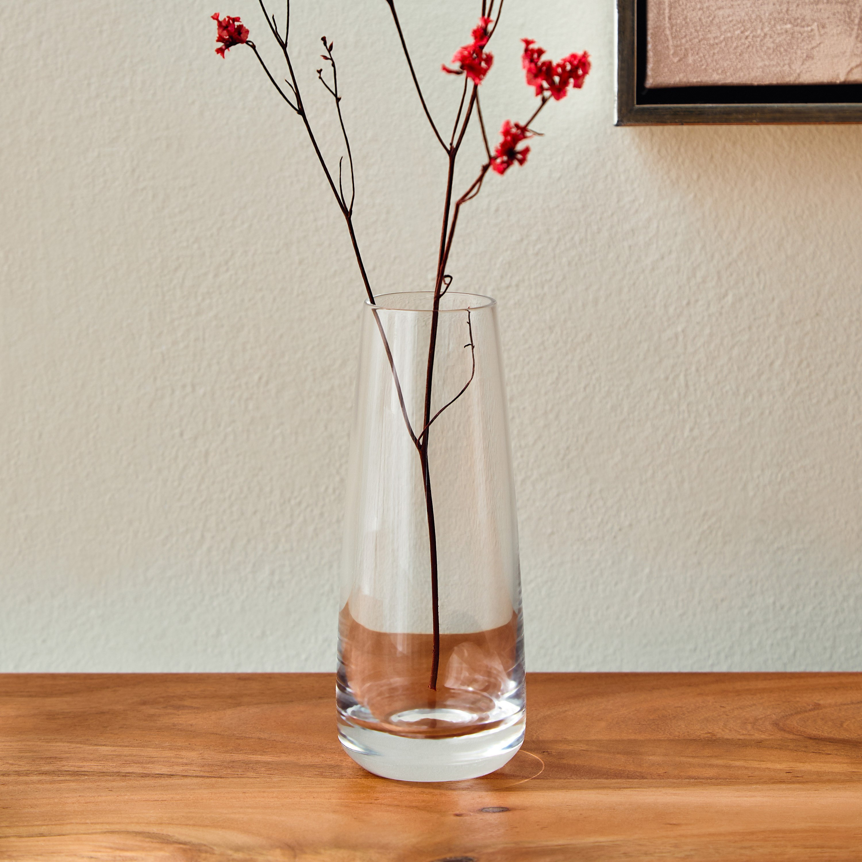 Kler Clear Glass Vase - 6x6x15 cm-hbxbedroom-decorandaccessories-vases-image-1