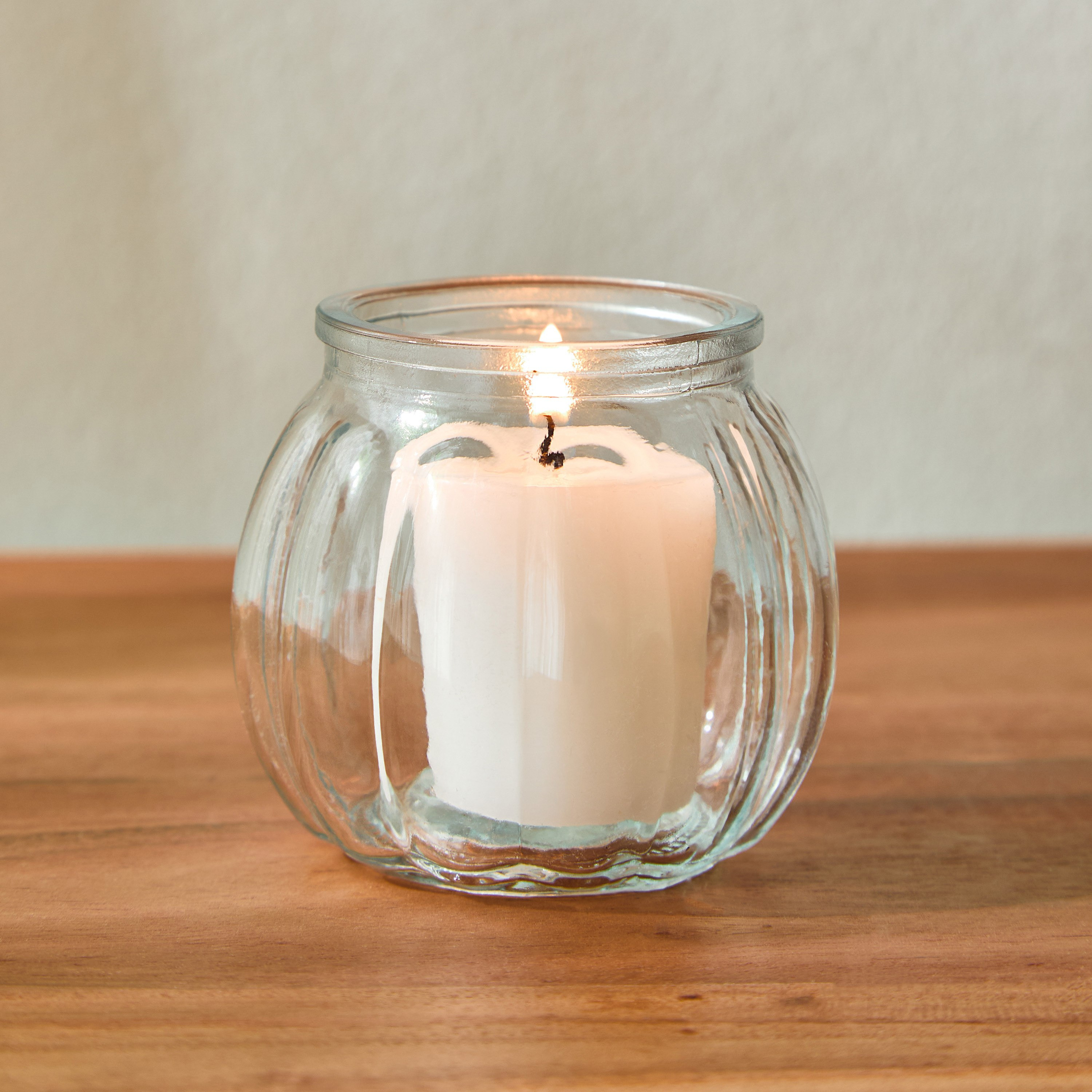 Kler Clear Glass Tealight Holder - 8x8x7 cm-hbxlivingroom-decorandaccessories-candleholders-image-1
