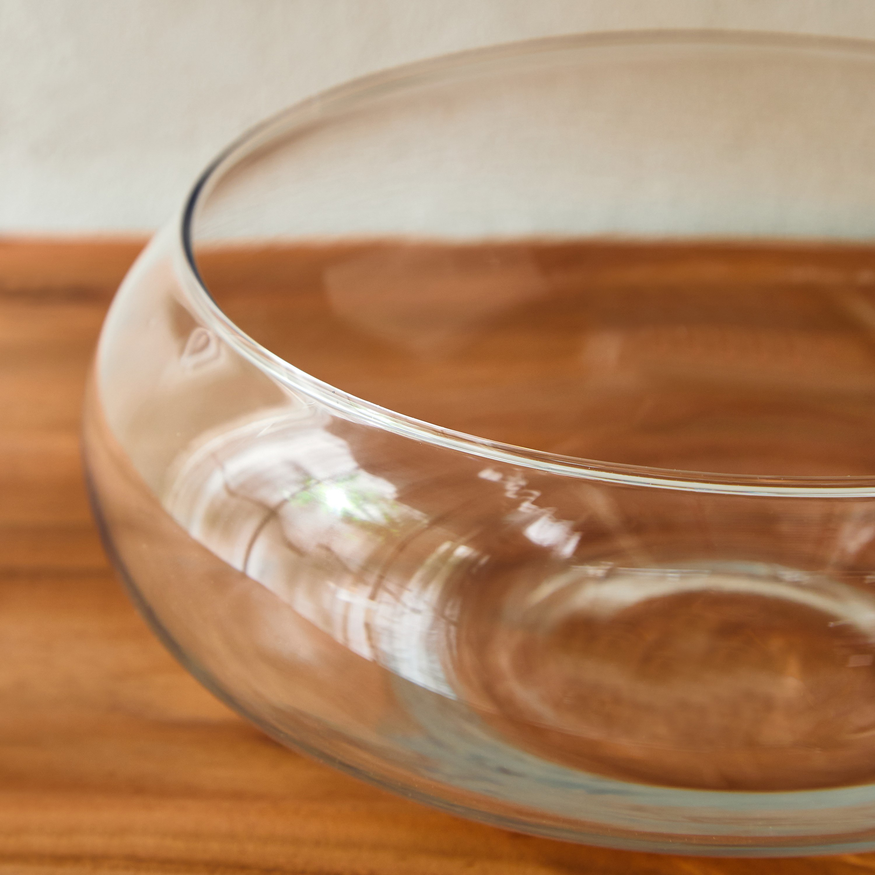Kler Clear Glass Decorative Bowl - 25x25x8.5 cm-hbxhomeware-hbxdecorandfurnishings-image-3