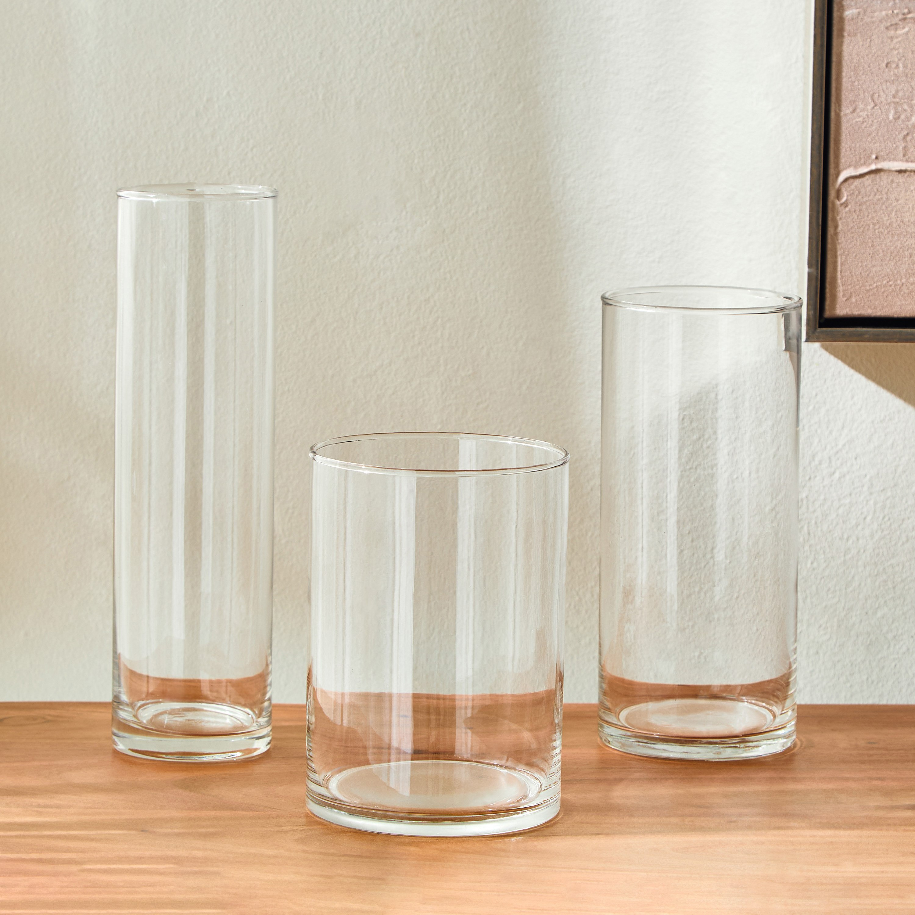 Kler 3-Piece Clear Glass Vase Set-hbxbedroom-decorandaccessories-vases-image-2
