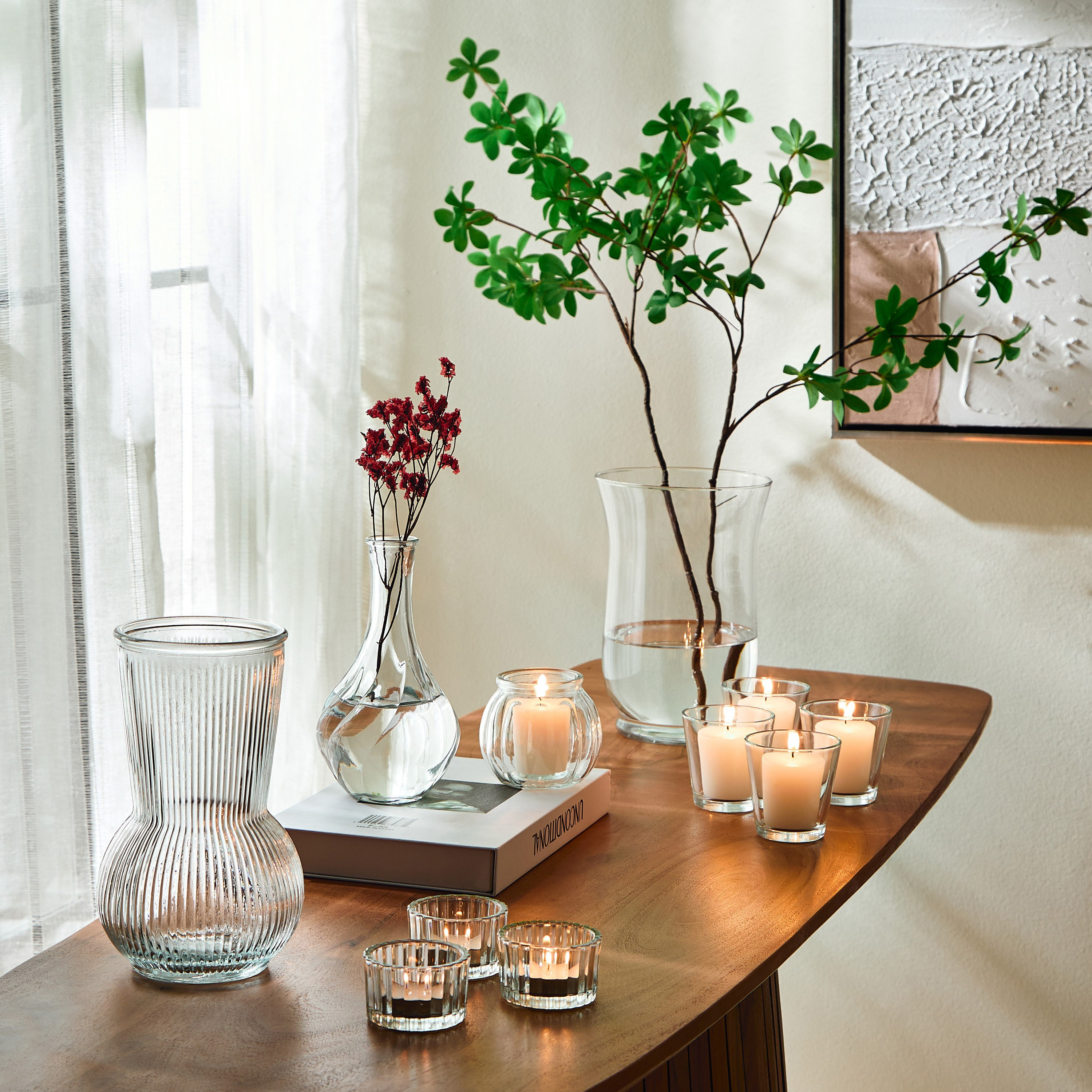 Kler 4-Piece Candleholder Set - 6.5x6.5x6.5 cm-hbxdiningroom-decorandaccessories-candleholders-image-4