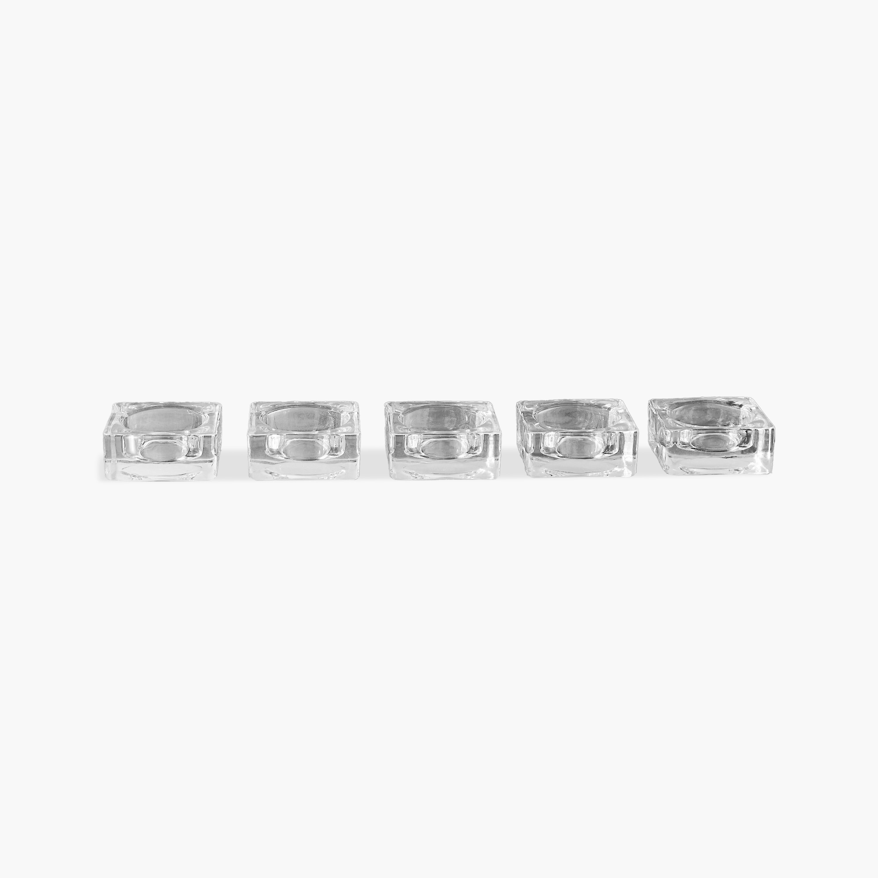 طقم حوامل شموع 5 قطع من كلير -  5.5x5.3x2.2 سم-hbxbedroom-homefragrance-candleholders-image-5