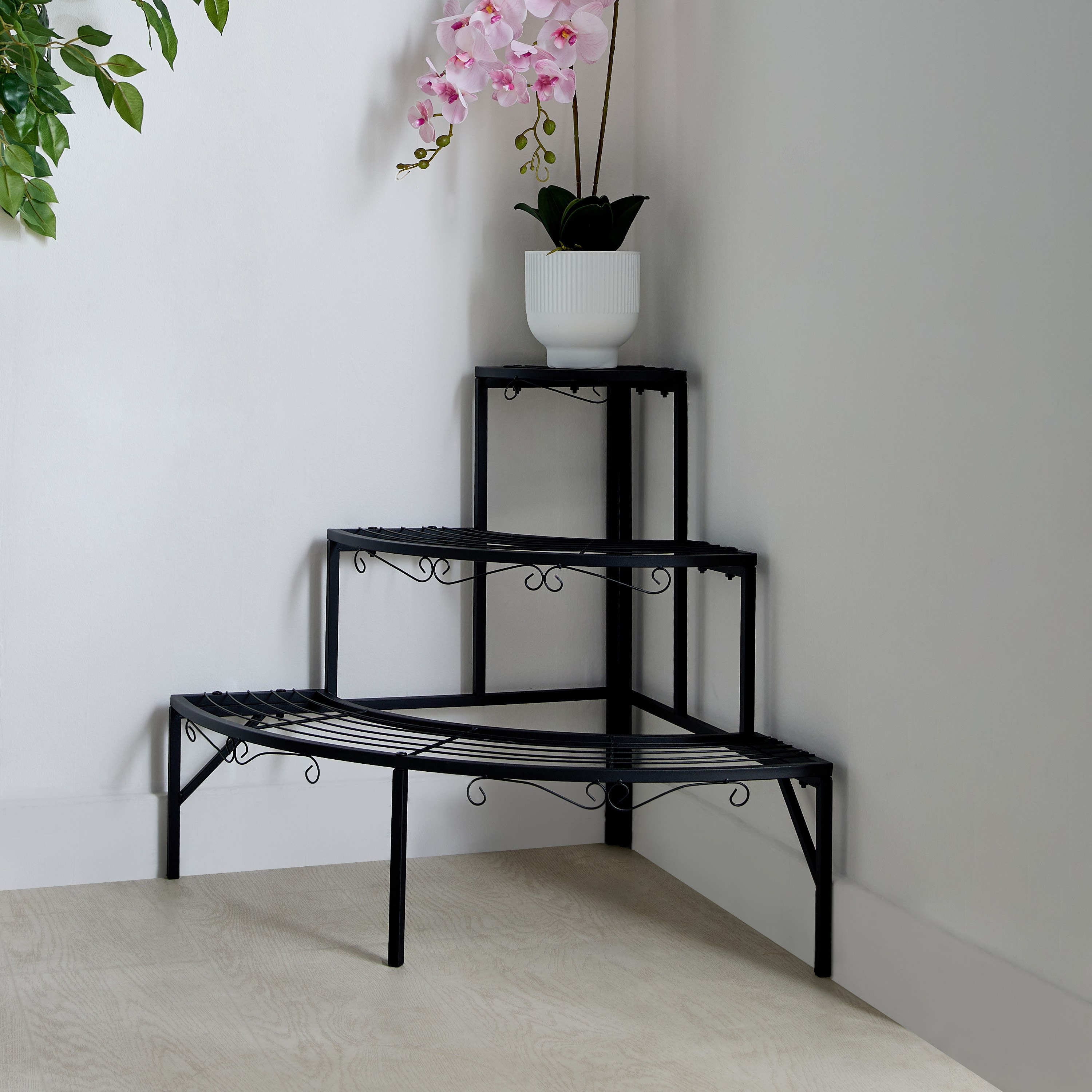 Vista Metal Round Staircase Style Planter Stand - 83.5x60.5x60.5cm-PROMO_HB_AE_B1G1_250925-image-1