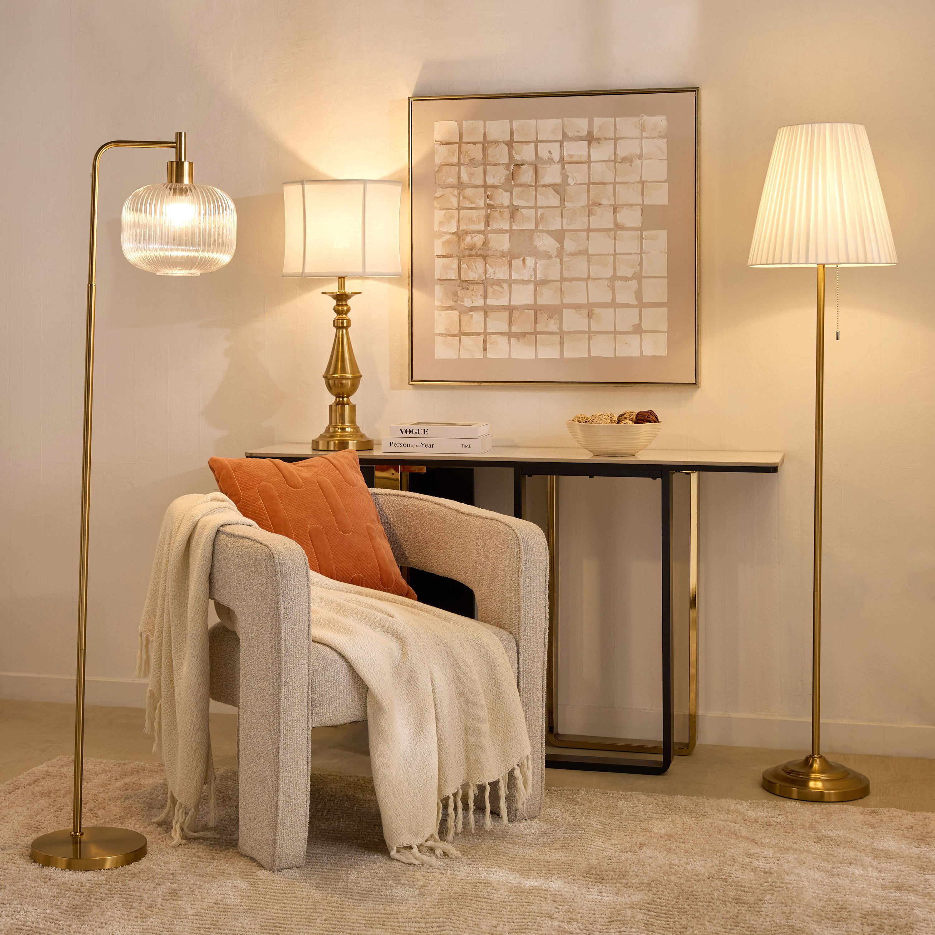 Deme Marie Metal Floor Lamp with Glass Shade - 150 cm-PROMO_HB_AE_B1G1_250925-image-5
