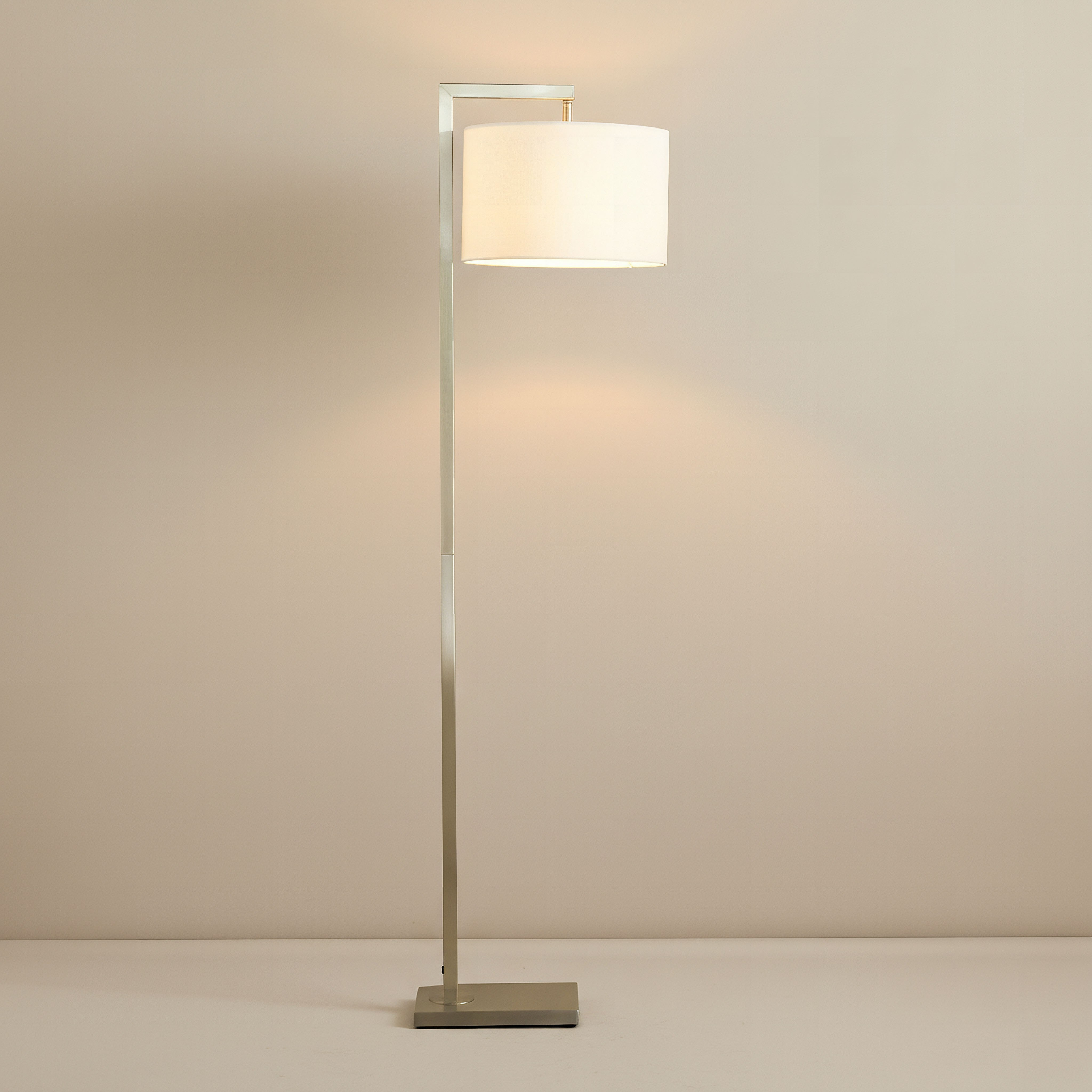 Deme Tiv Metal E27 Floor Lamp with Linen Shade - 162 cm-hbxhomeware-hbxdecorandfurnishings-image-2