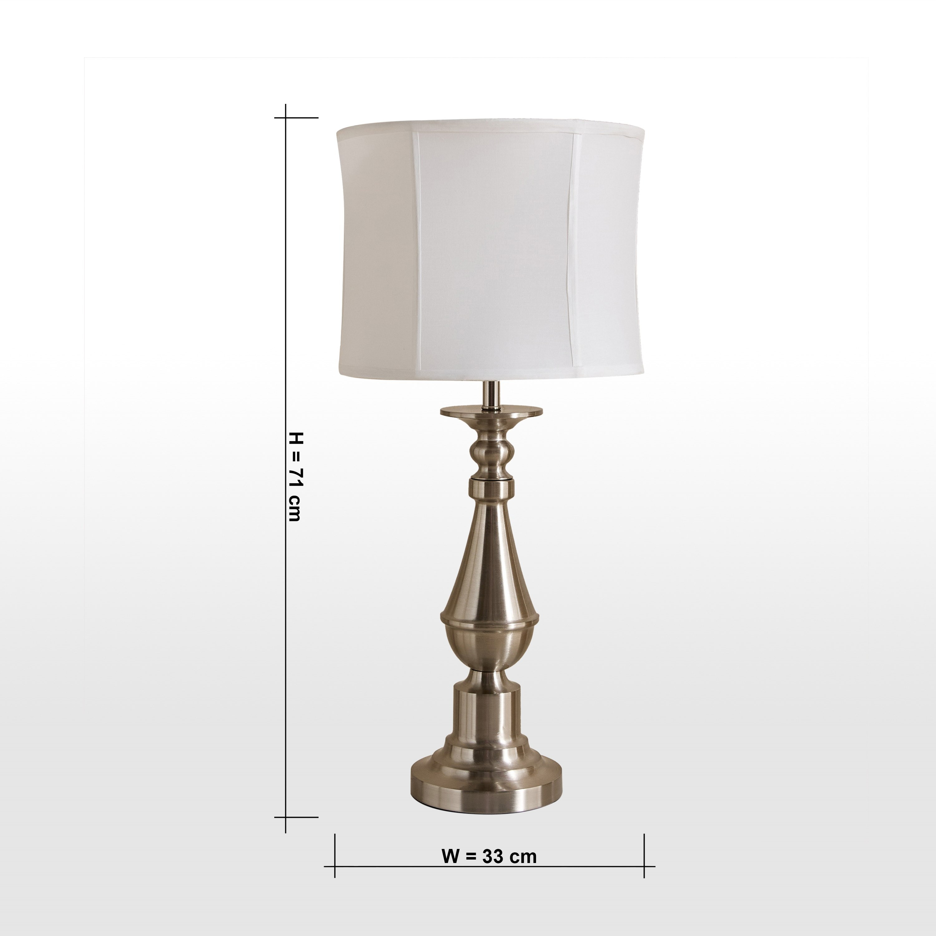 Glen Mallory Metal Table Lamp with Handmade Shade - 33x71 cm-hbxlivingroom-lighting-tablelamps-image-7