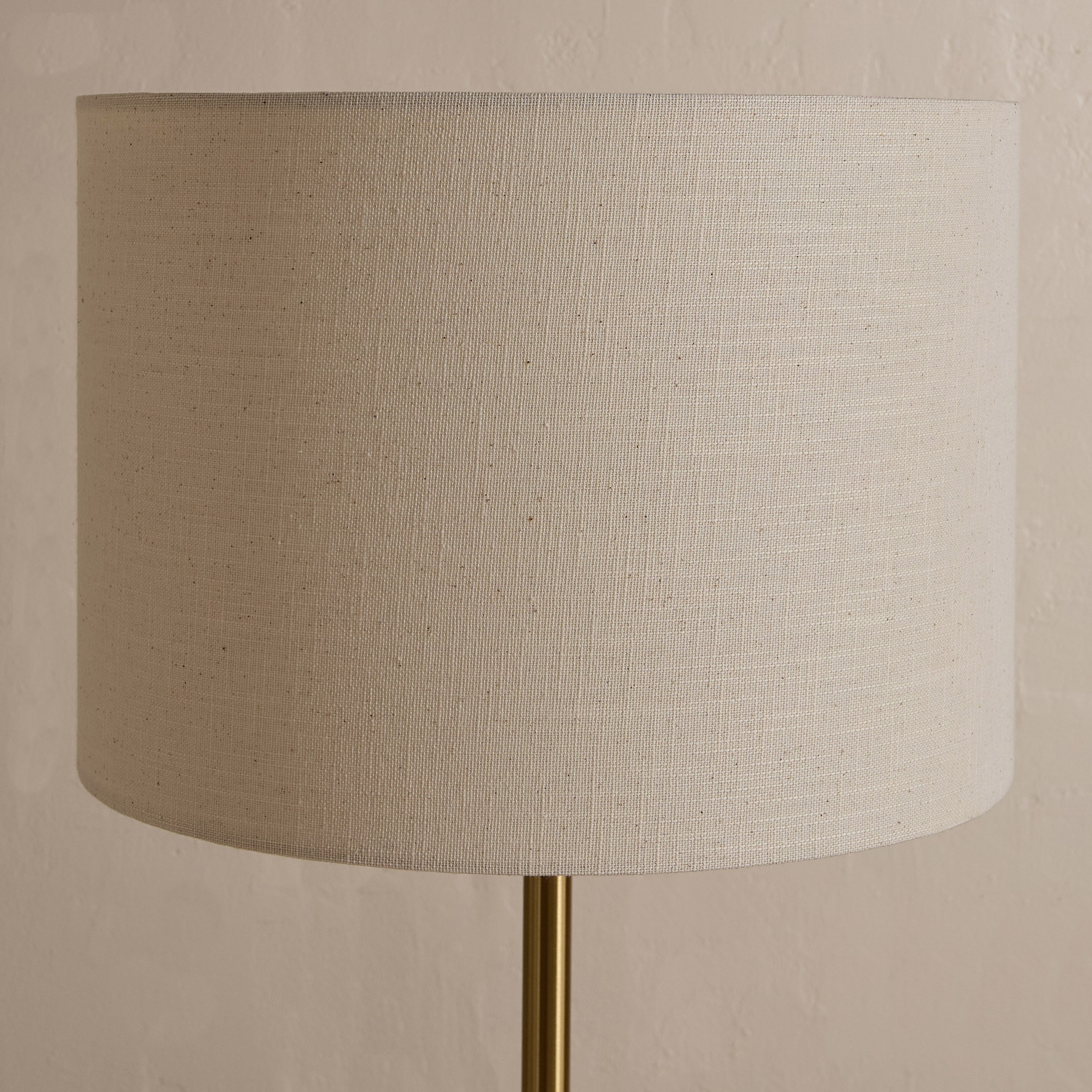 Haskett Otto Metal Floor Lamp with Linen Shade - 35x155 cm-hbxhomeware-hbxdecorandfurnishings-image-3