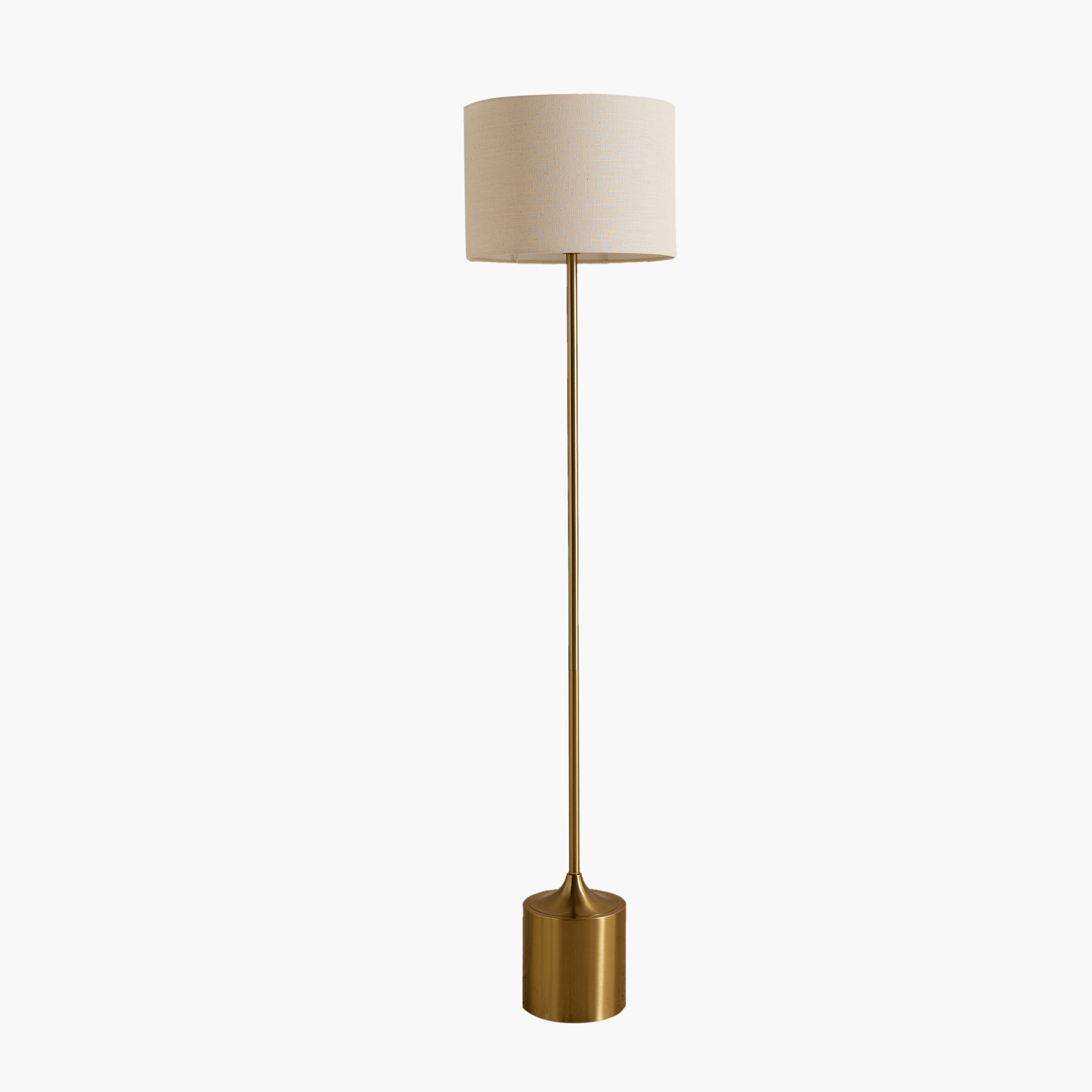 Haskett Otto Metal Floor Lamp with Linen Shade - 35x155 cm-hbxhomeware-hbxdecorandfurnishings-image-6