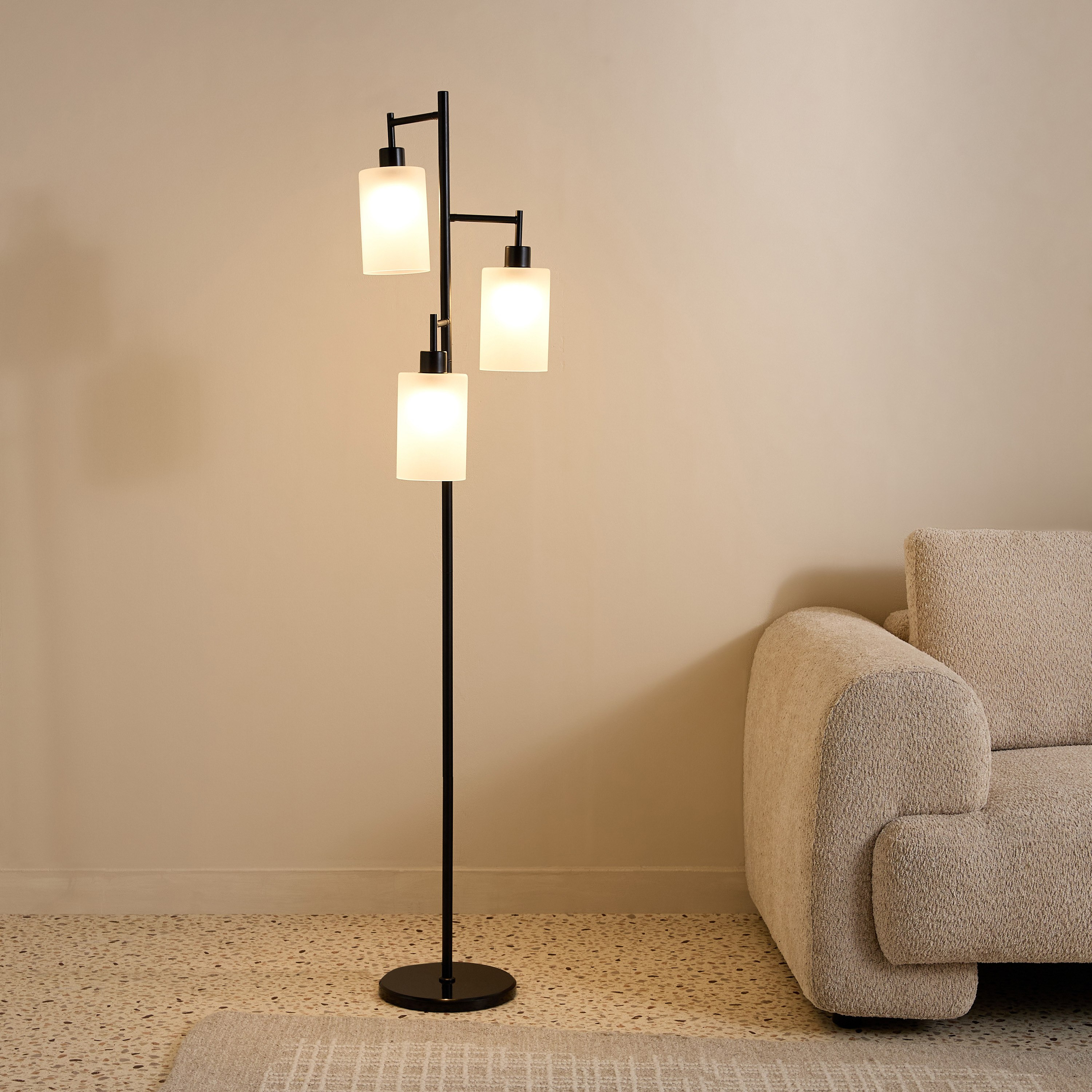 Haskett Gleam Metal Floor Lamp with 3-Glass Shade -165 cm-PROMO_HB_AE_B1G1_250925-image-2