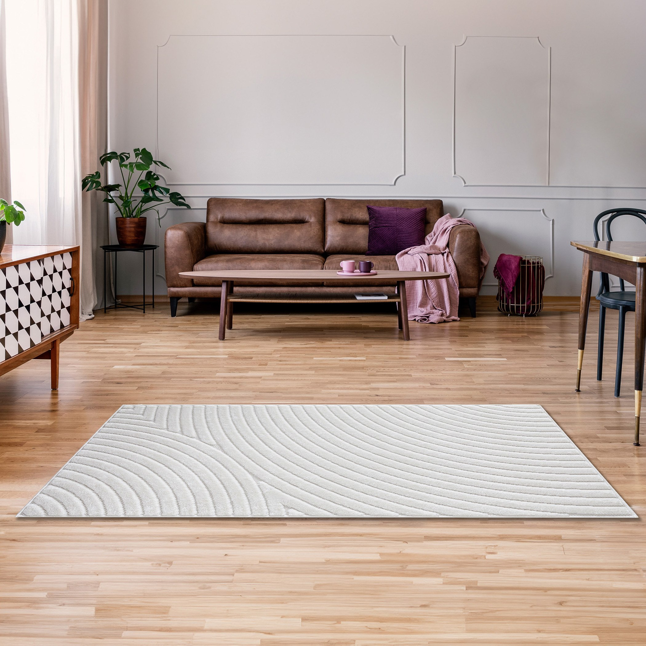 سجادة بولي بروبيلين مقاومة للانزلاق ألوان من جليم - 80x150 سم-hbxdecorandfurnishings-floorcoverings-rugs-image-1