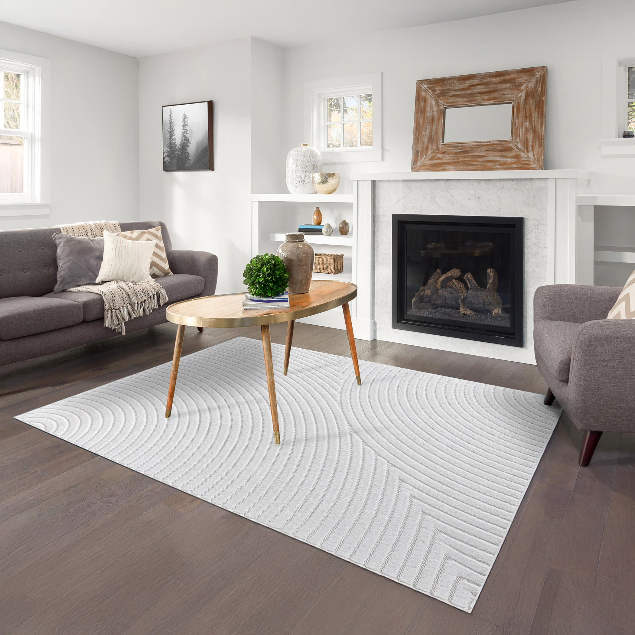 Gleem Alwan Anti-Skid Polypropylene Rug - 200x300 cm-hbxdecorandfurnishings-floorcoverings-rugs-image-1
