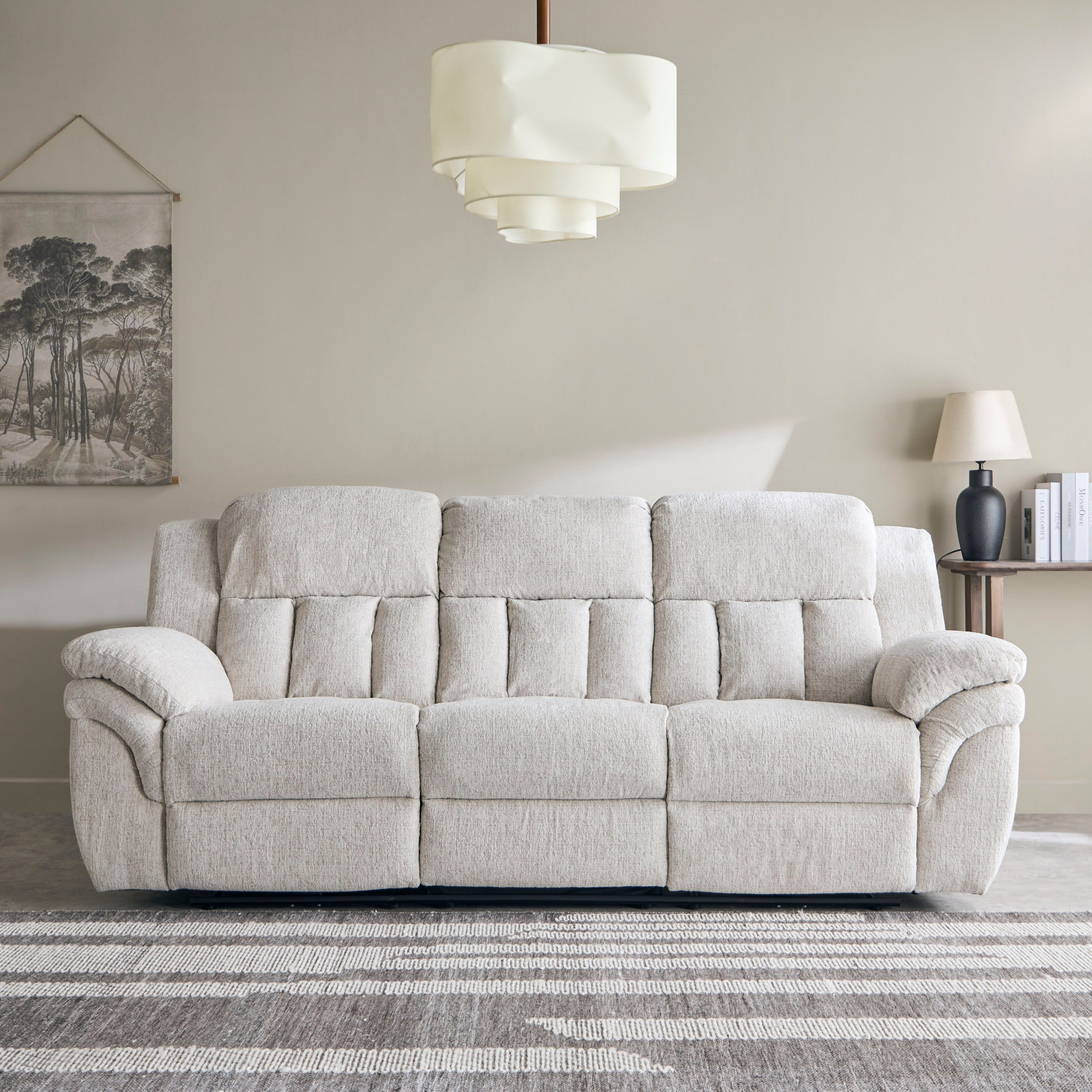 كنبة استرخاء قماش 3 مقاعد تعمل بالطاقة الكهربائية بمسند و2 حامل أكواب من ستانفورد-hbxfurniture-sofasandarmchairs-reclinersofas-image-5