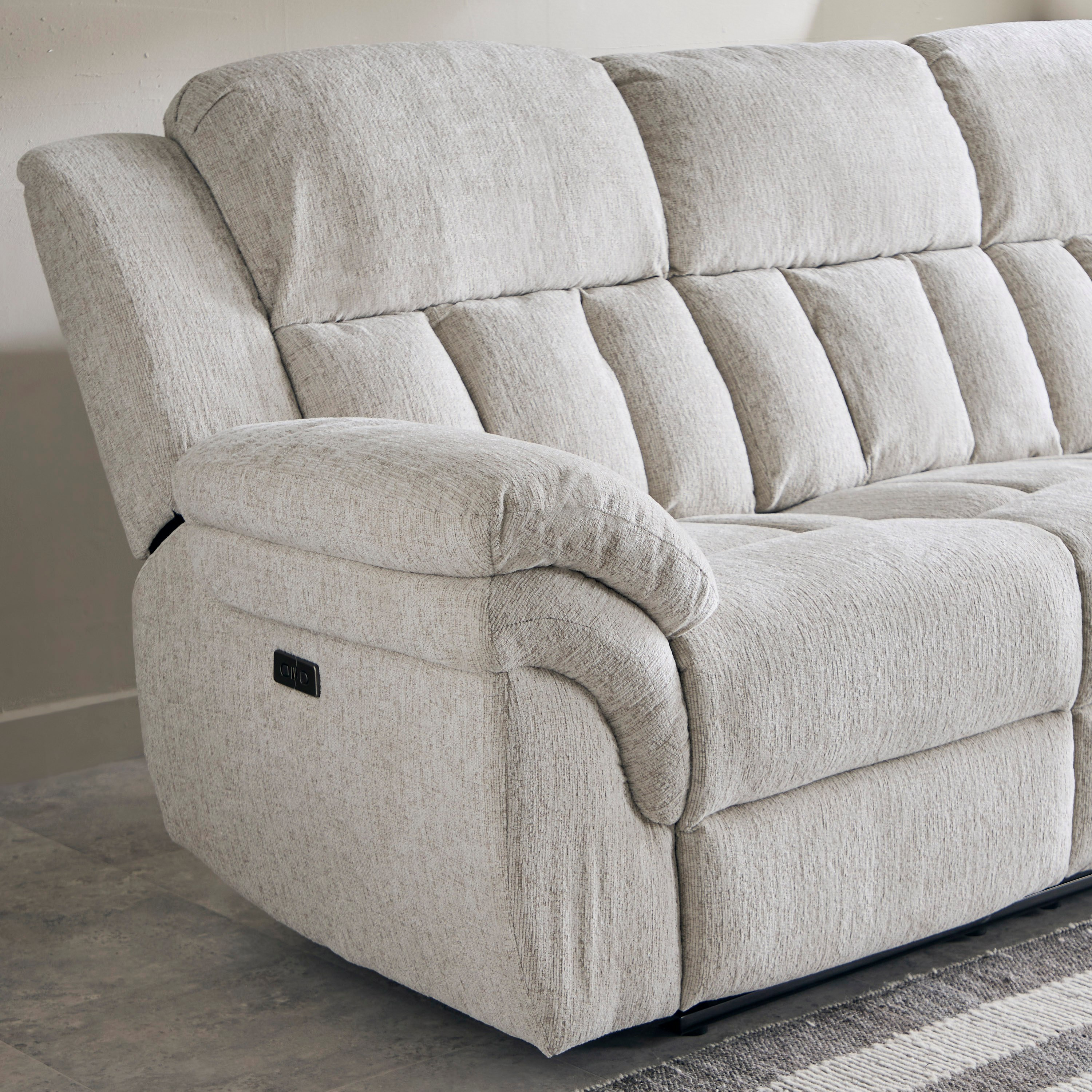 كنبة استرخاء قماش 3 مقاعد تعمل بالطاقة الكهربائية بمسند و2 حامل أكواب من ستانفورد-hbxfurniture-sofasandarmchairs-reclinersofas-image-8
