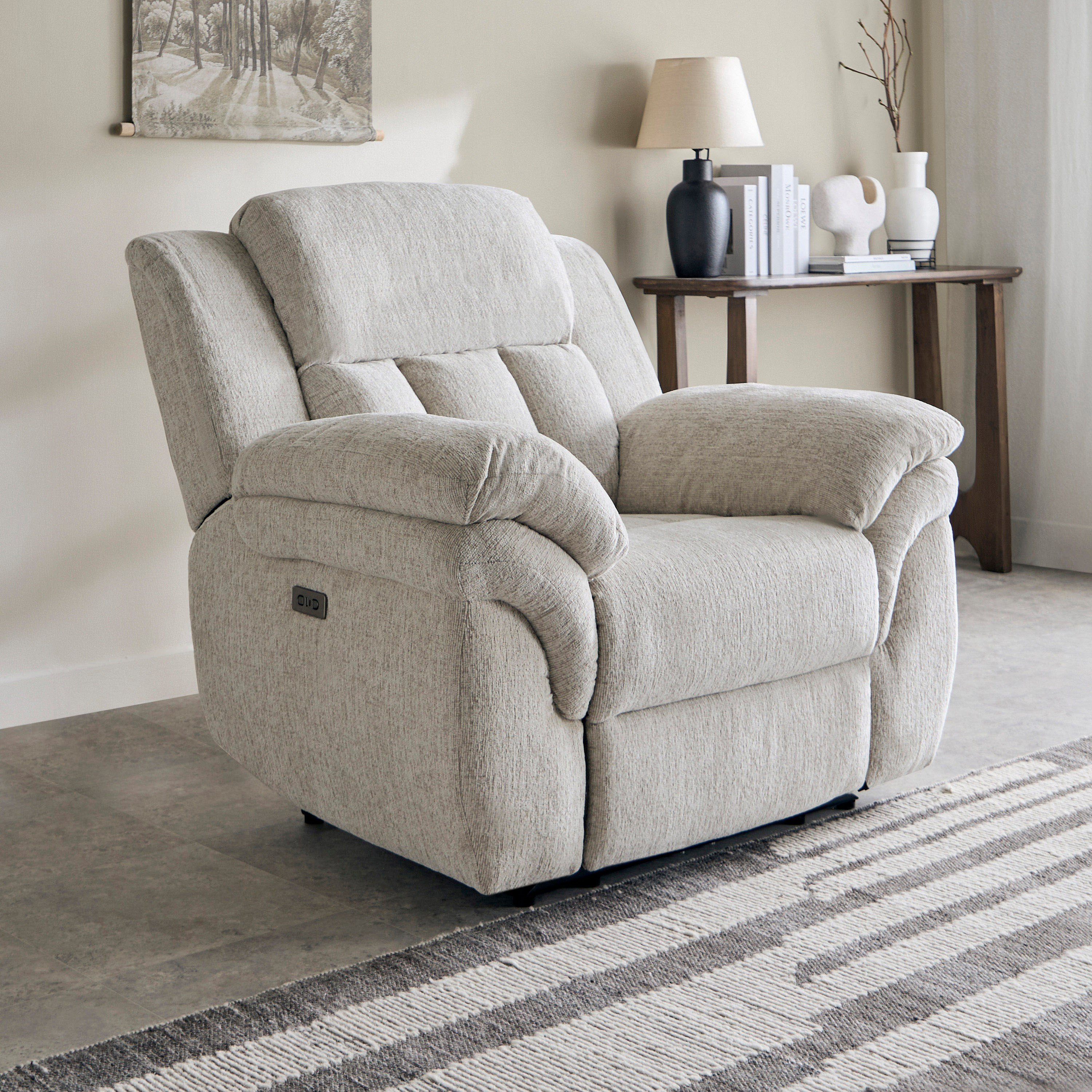 كرسي استرخاء بمساند ذراعين قابل للضبط بالطاقة الكهربائية من ستانفورد-hbxfurniture-sofasandarmchairs-reclinersofas-image-1