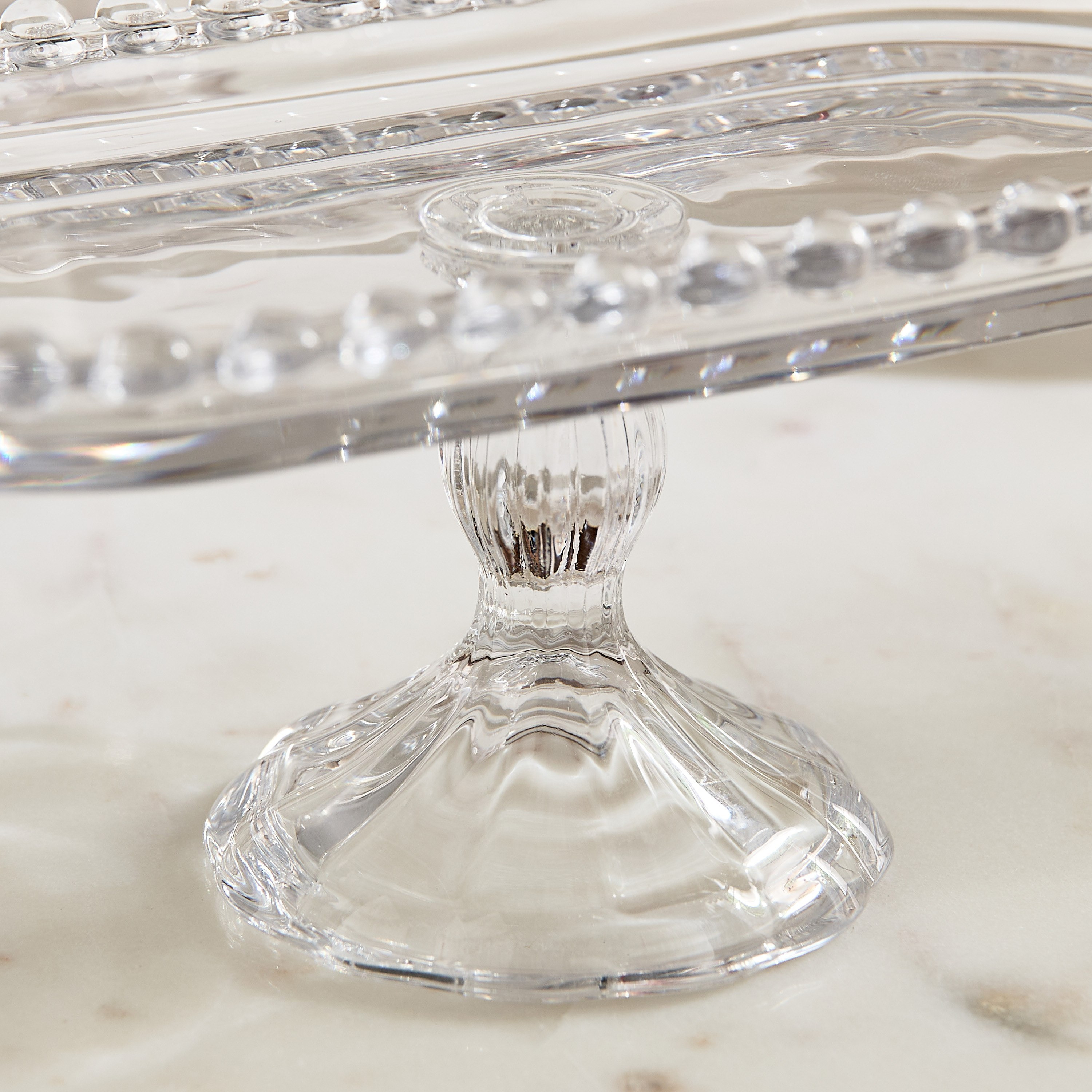Merriam Beaded Plate with Stand - 25x13x10 cm-hbxhomeware-hbxkitchen-image-4