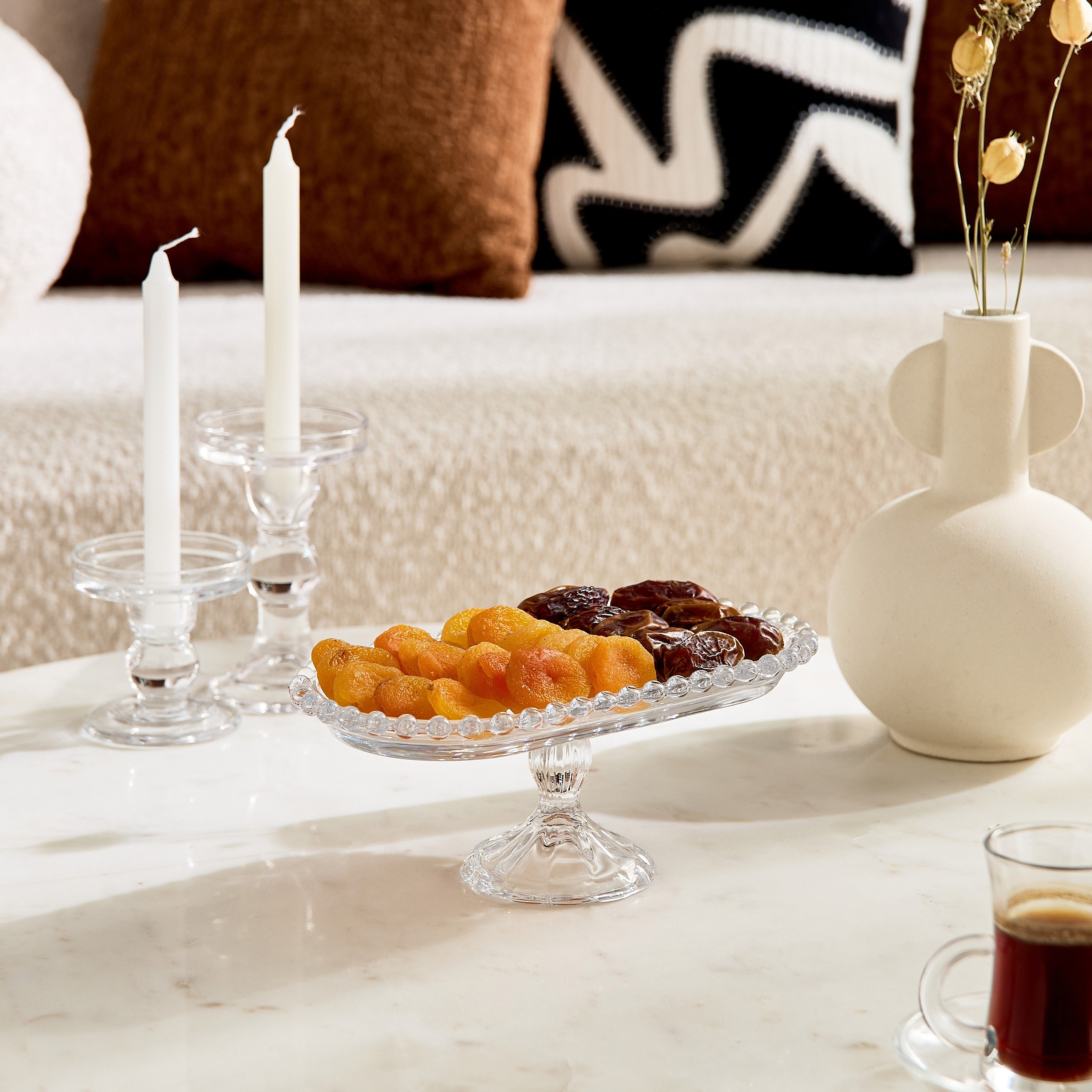 Merriam Beaded Plate with Stand - 25x13x10 cm-hbxhomeware-hbxkitchen-image-5