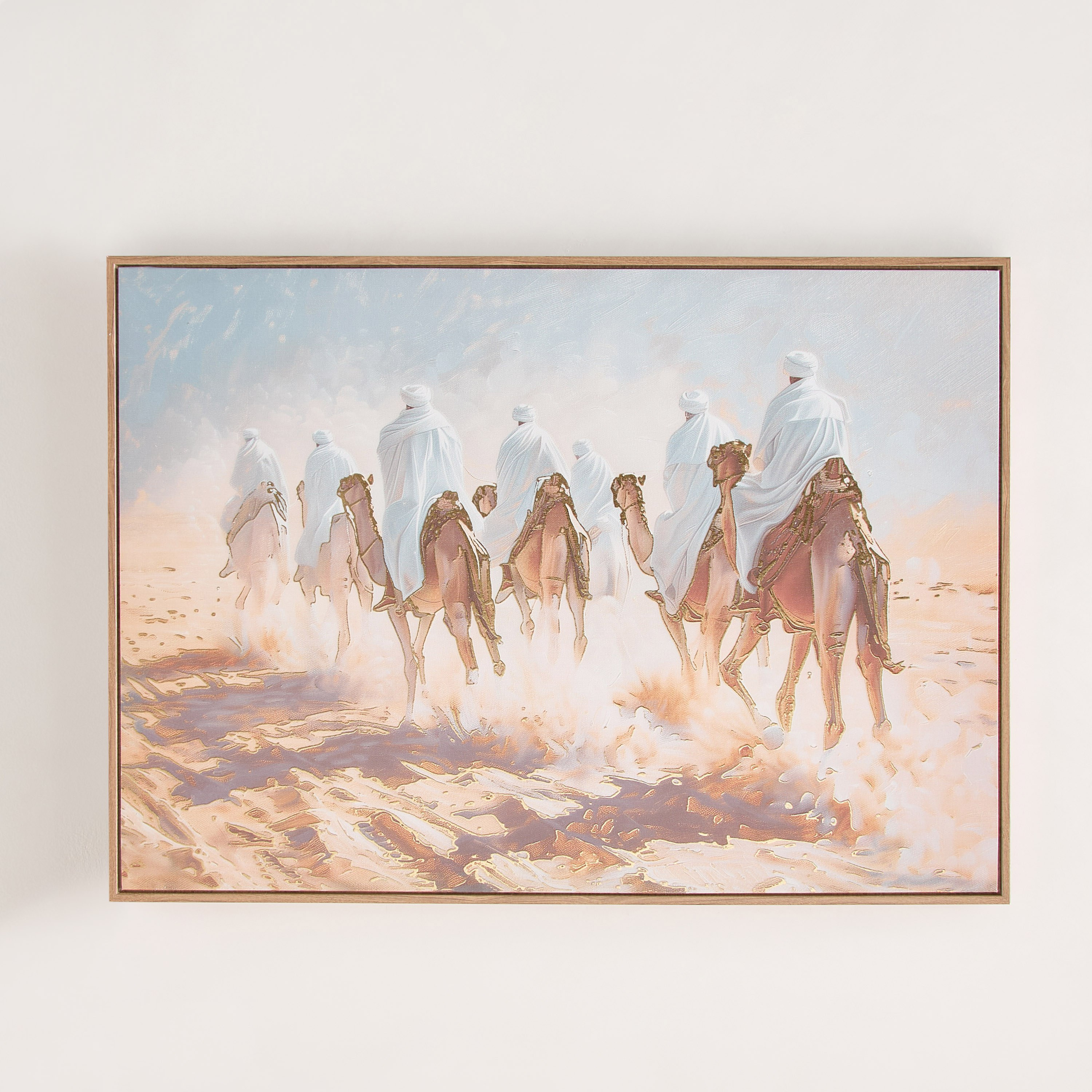 زينة حائط كانفاس مؤطرة لقافلة جمال من إقرا سمارا - 50x70x2.8 سم-PROMO_HB_AE_B1G1_250925-image-2