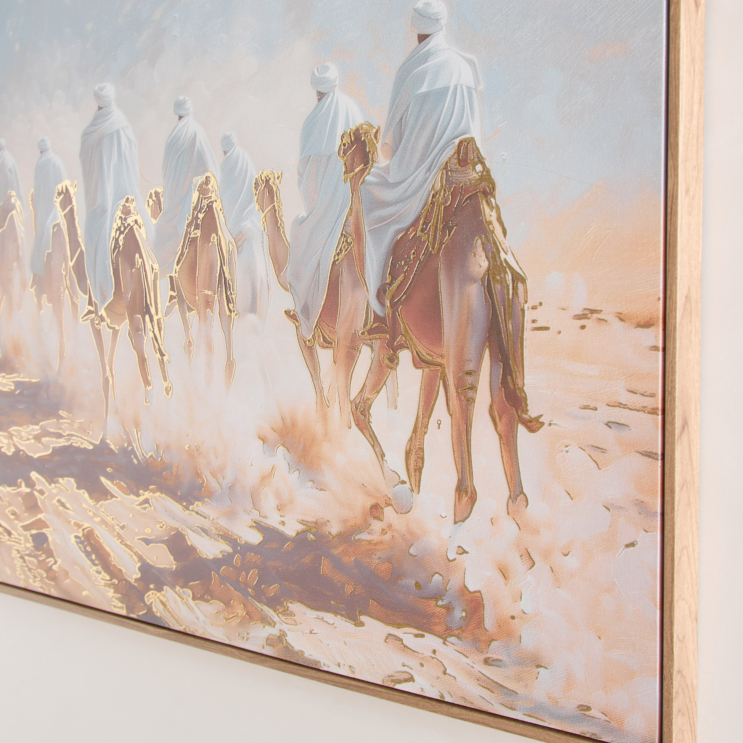زينة حائط كانفاس مؤطرة لقافلة جمال من إقرا سمارا - 50x70x2.8 سم-PROMO_HB_AE_B1G1_250925-image-3