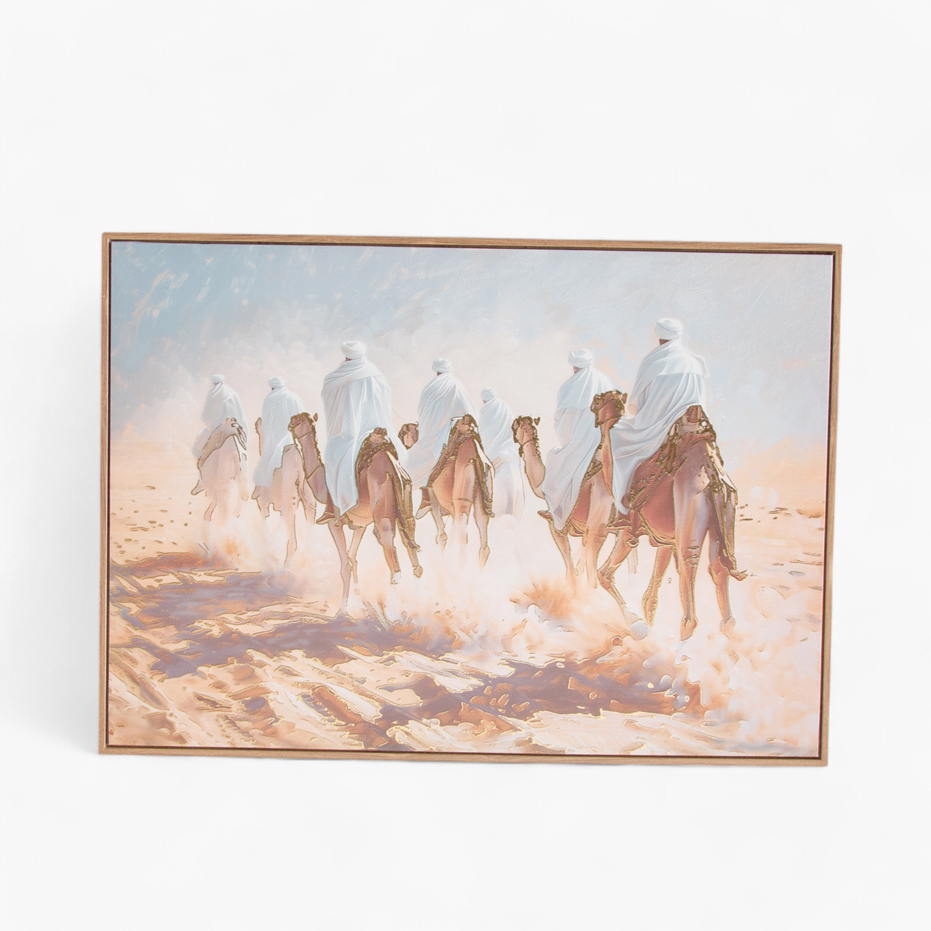 زينة حائط كانفاس مؤطرة لقافلة جمال من إقرا سمارا - 50x70x2.8 سم-PROMO_HB_AE_B1G1_250925-image-5