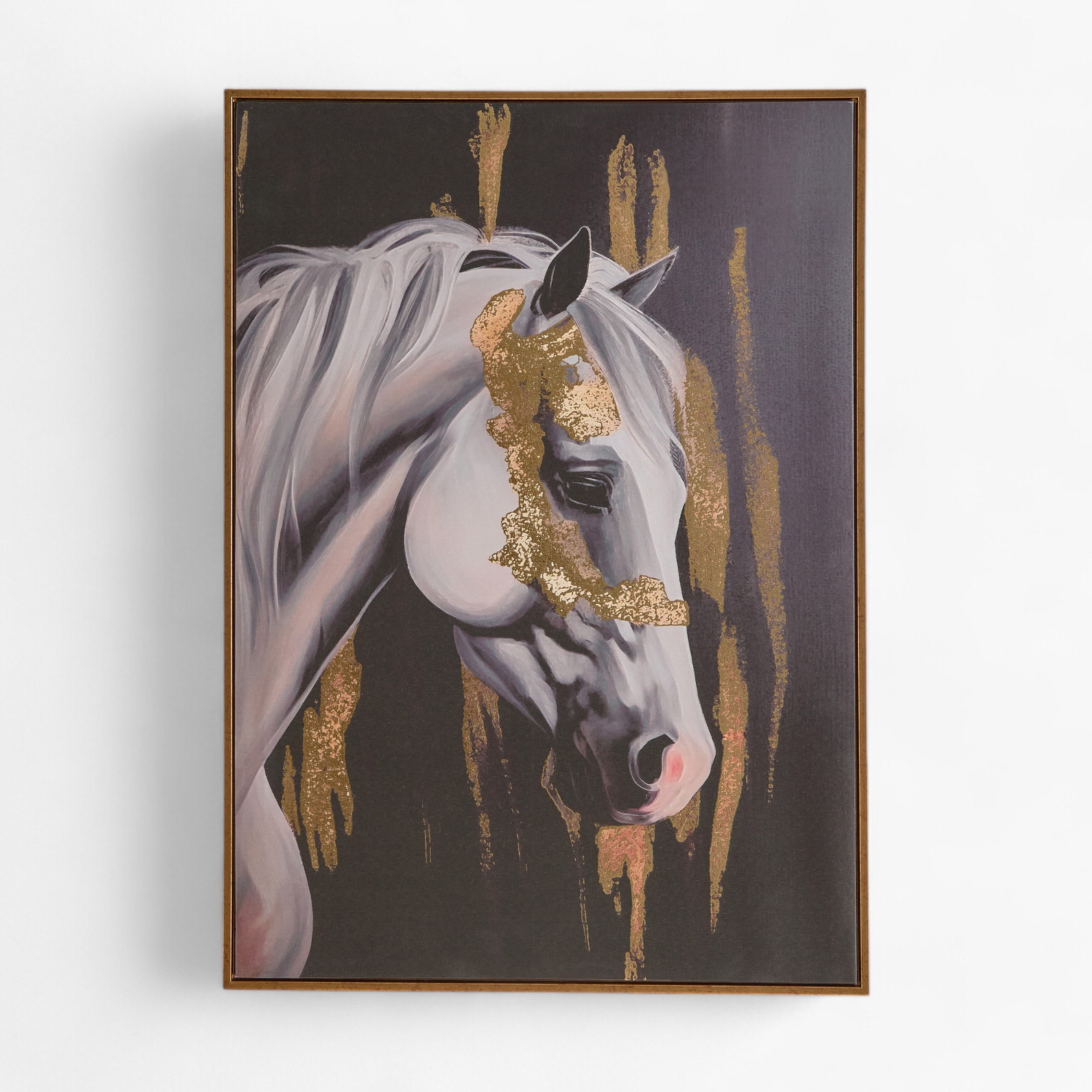 Iqra Samra Horse Face Framed Canvas with Foil - 50x70x2.8 cm-PROMO_HB_AE_B1G1_250925-image-5