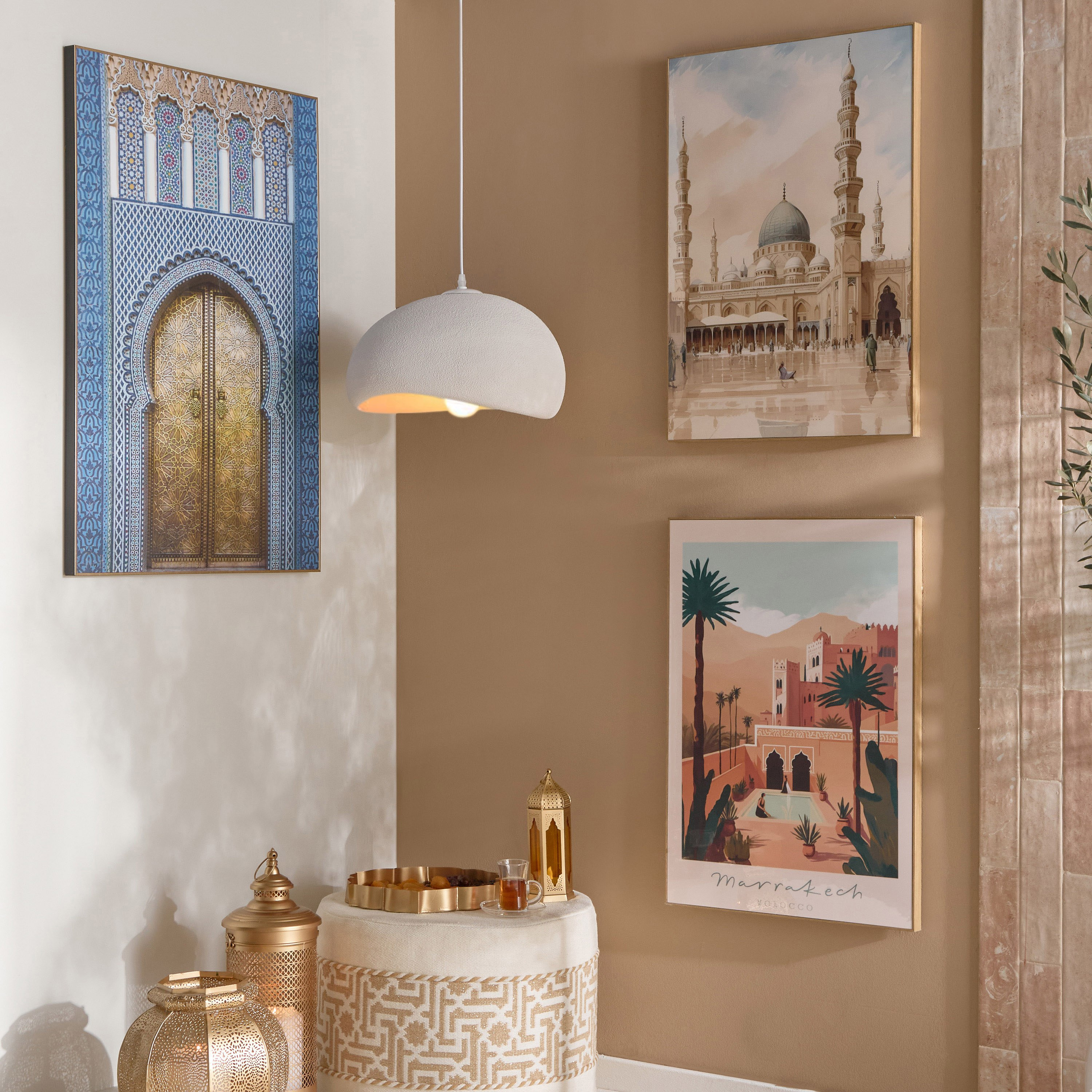 لوحة مؤطرة مراكش بتشطيب لامع - سمارا إقرا - 50x70x2.8 سم-hbxhomeware-hbxdecorandfurnishings-image-4