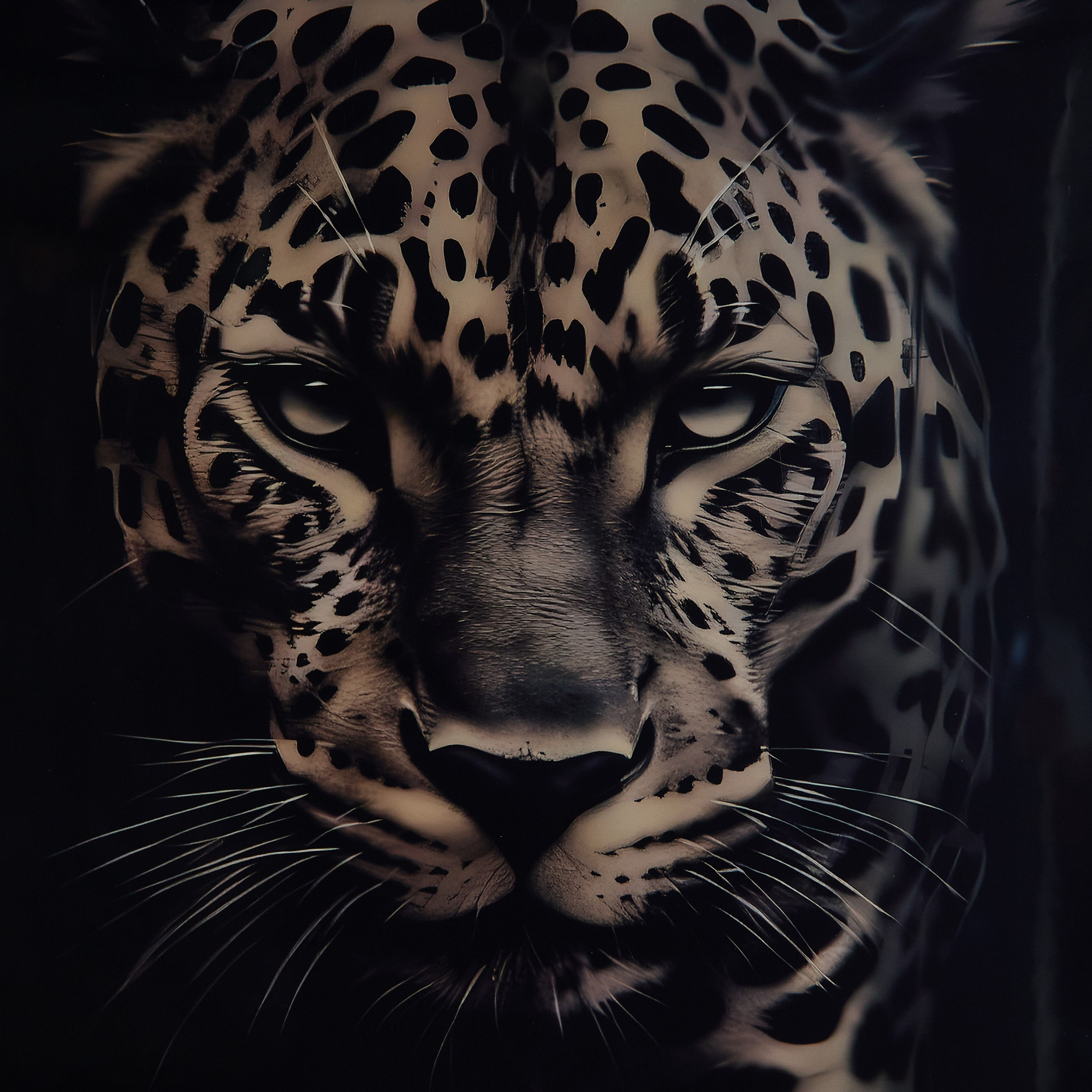 لوحة فهد مؤطرة من فوسيل - 50x70x2.5 سم-PROMO_HB_AE_B1G1_250925-image-3