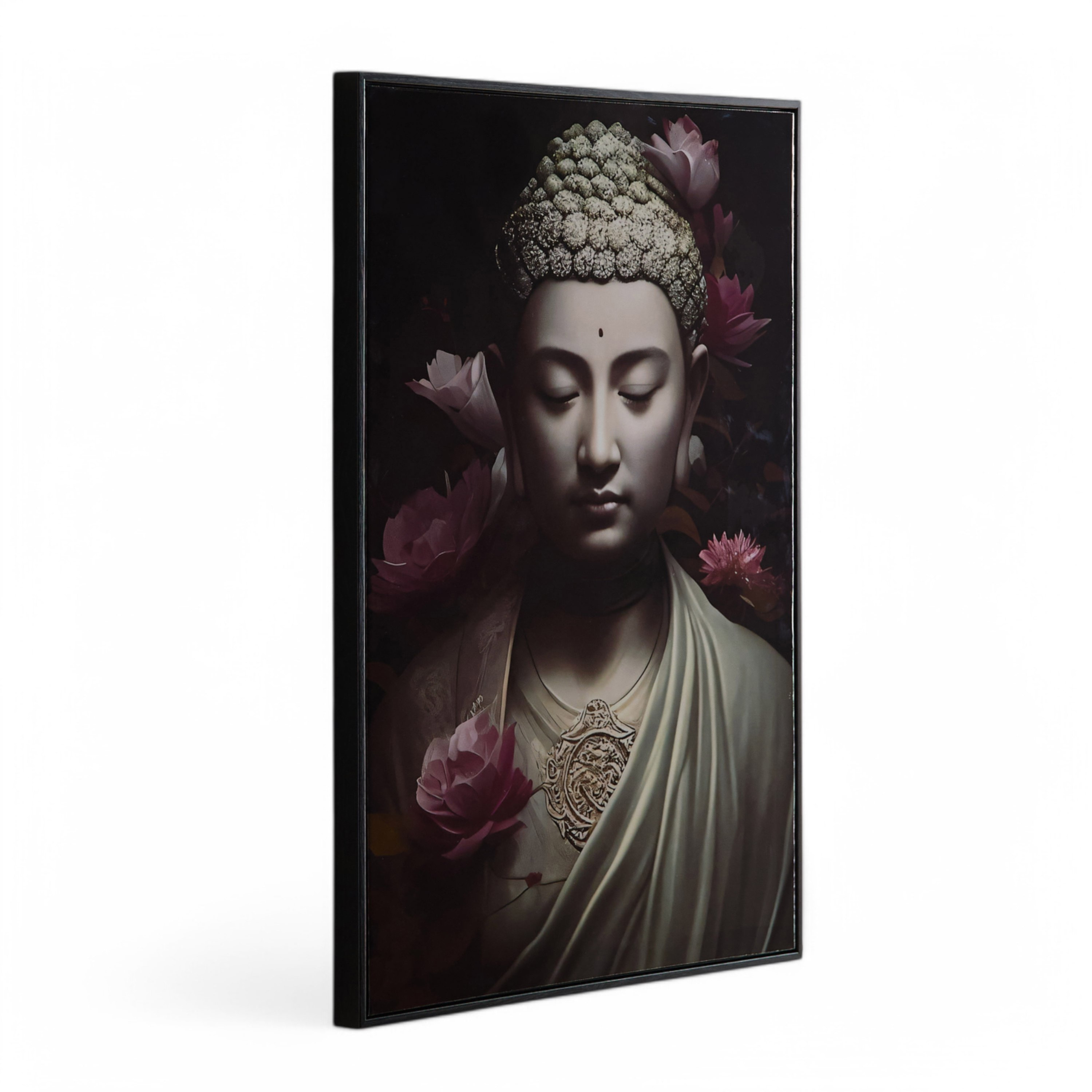 زينة مؤطرة لبوذا من فوسيل - 50x70x2.5 سم-hbxhomeware-hbxdecorandfurnishings-image-6
