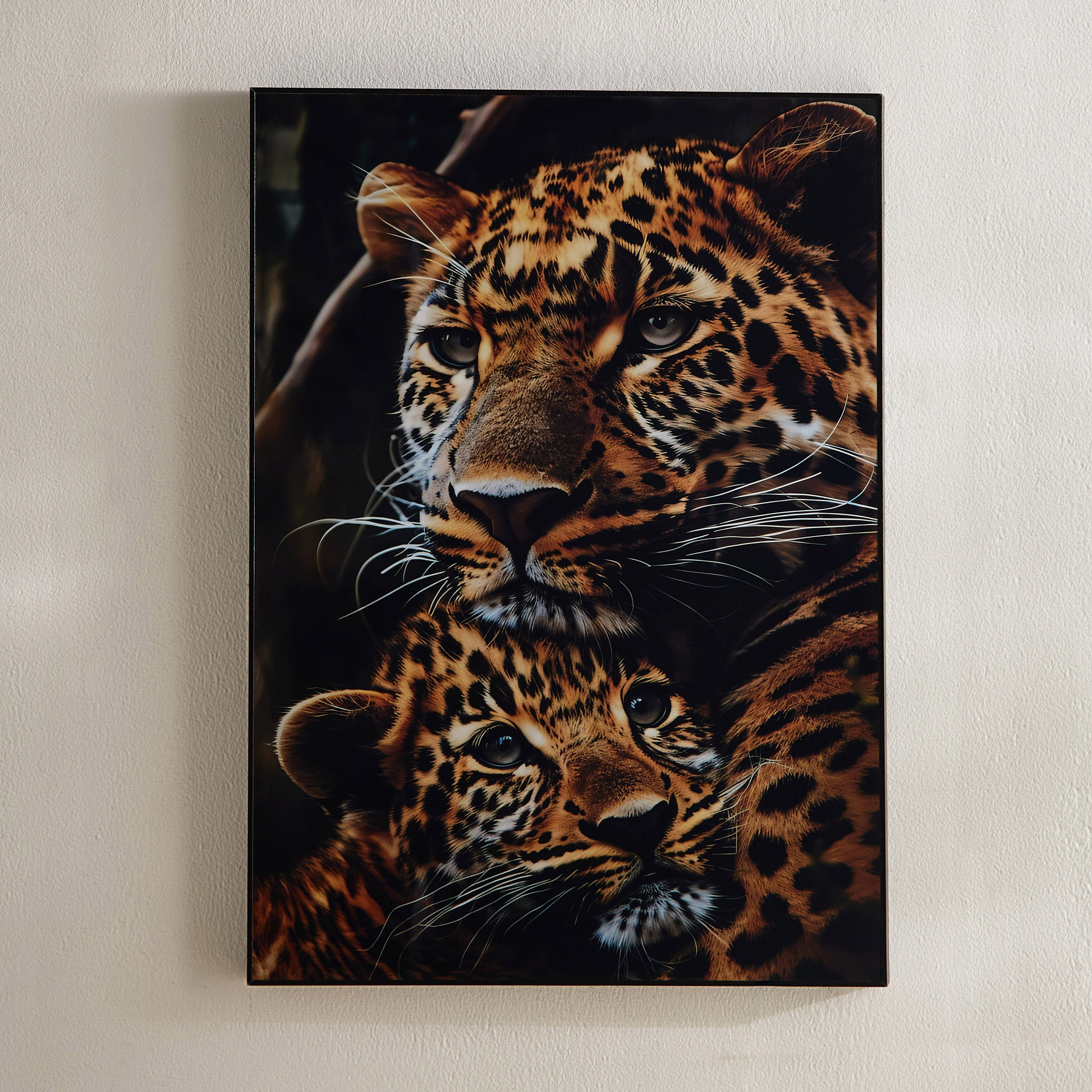 لوحة نمر مؤطرة من فوسيل - 50x70x2.5 سم-hbxhomeware-hbxdecorandfurnishings-image-2