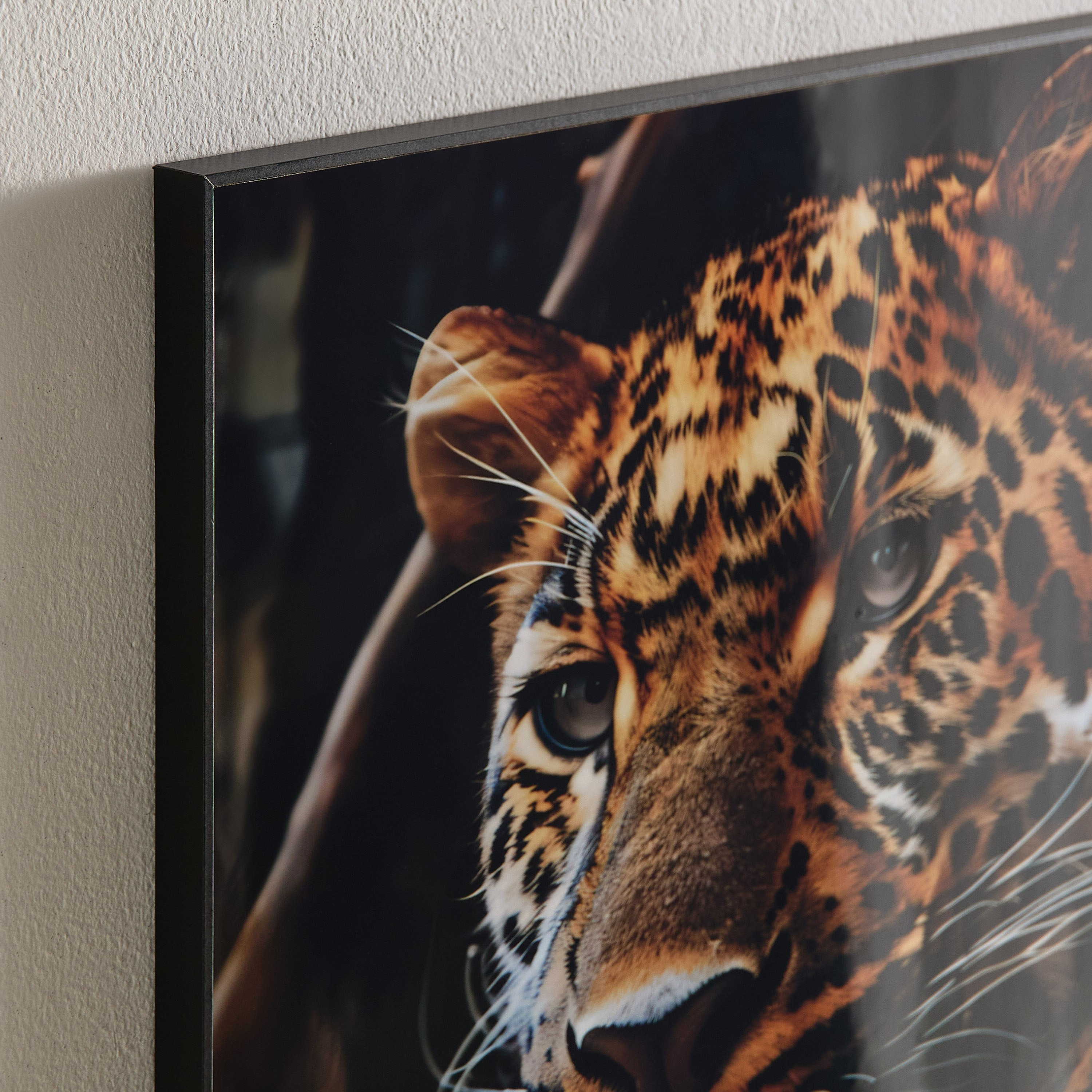 لوحة نمر مؤطرة من فوسيل - 50x70x2.5 سم-hbxhomeware-hbxdecorandfurnishings-image-3