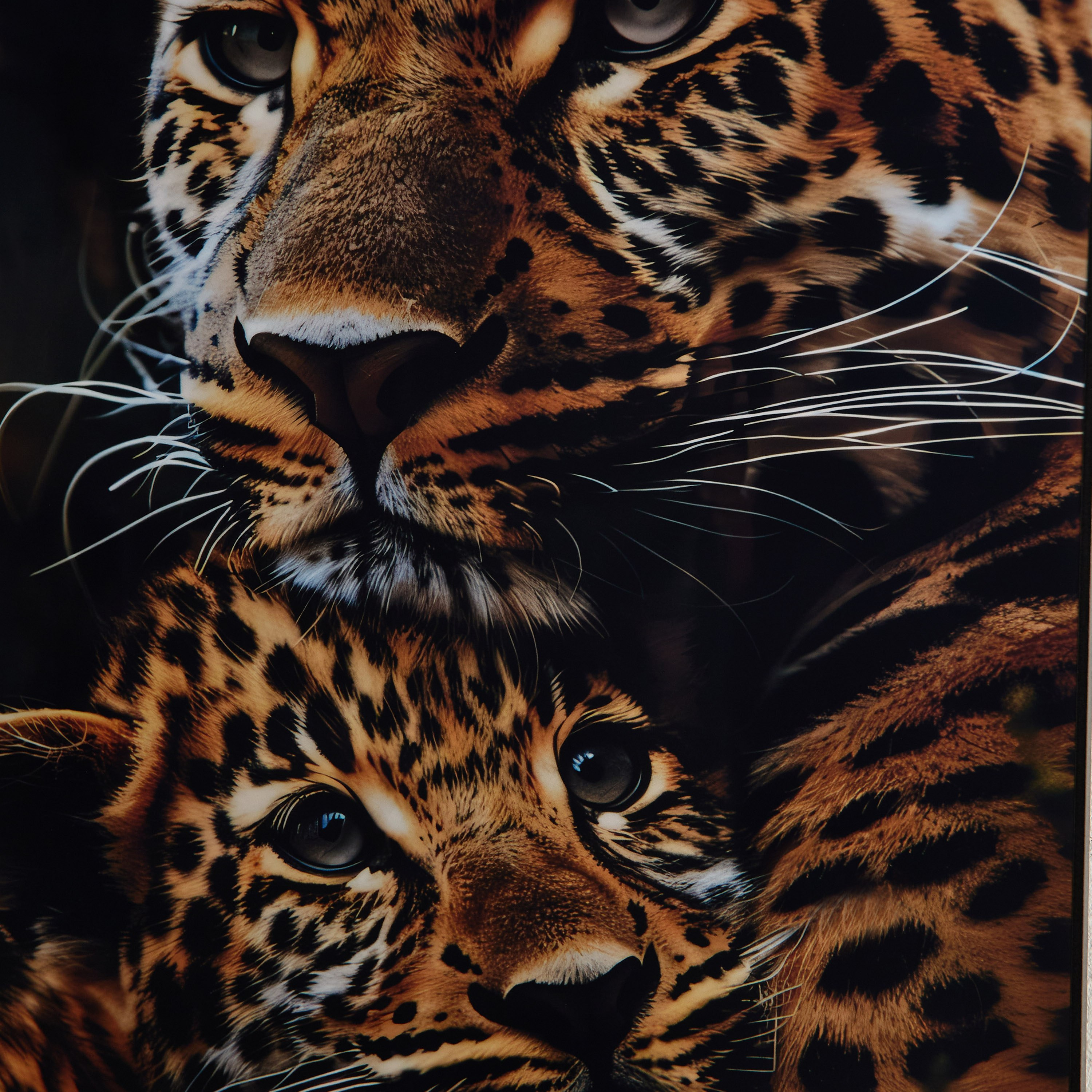 لوحة نمر مؤطرة من فوسيل - 50x70x2.5 سم-hbxhomeware-hbxdecorandfurnishings-image-4