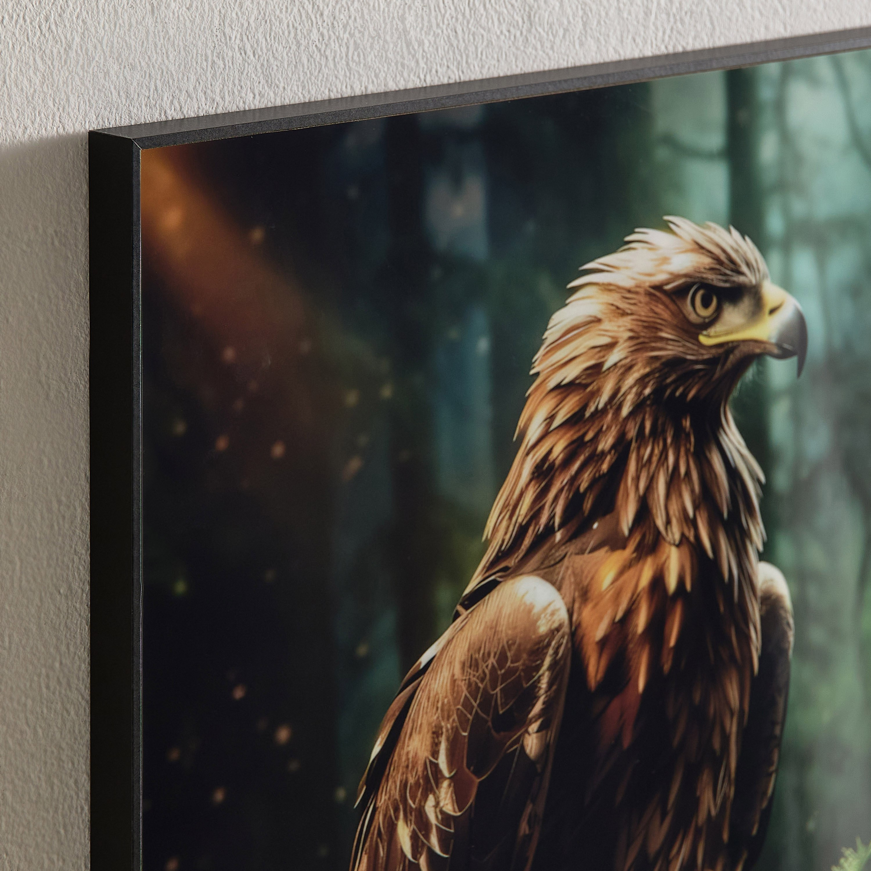 لوحة نسر مؤطرة من فوسيل - 50x70x2.5 سم-hbxhomeware-hbxdecorandfurnishings-image-3