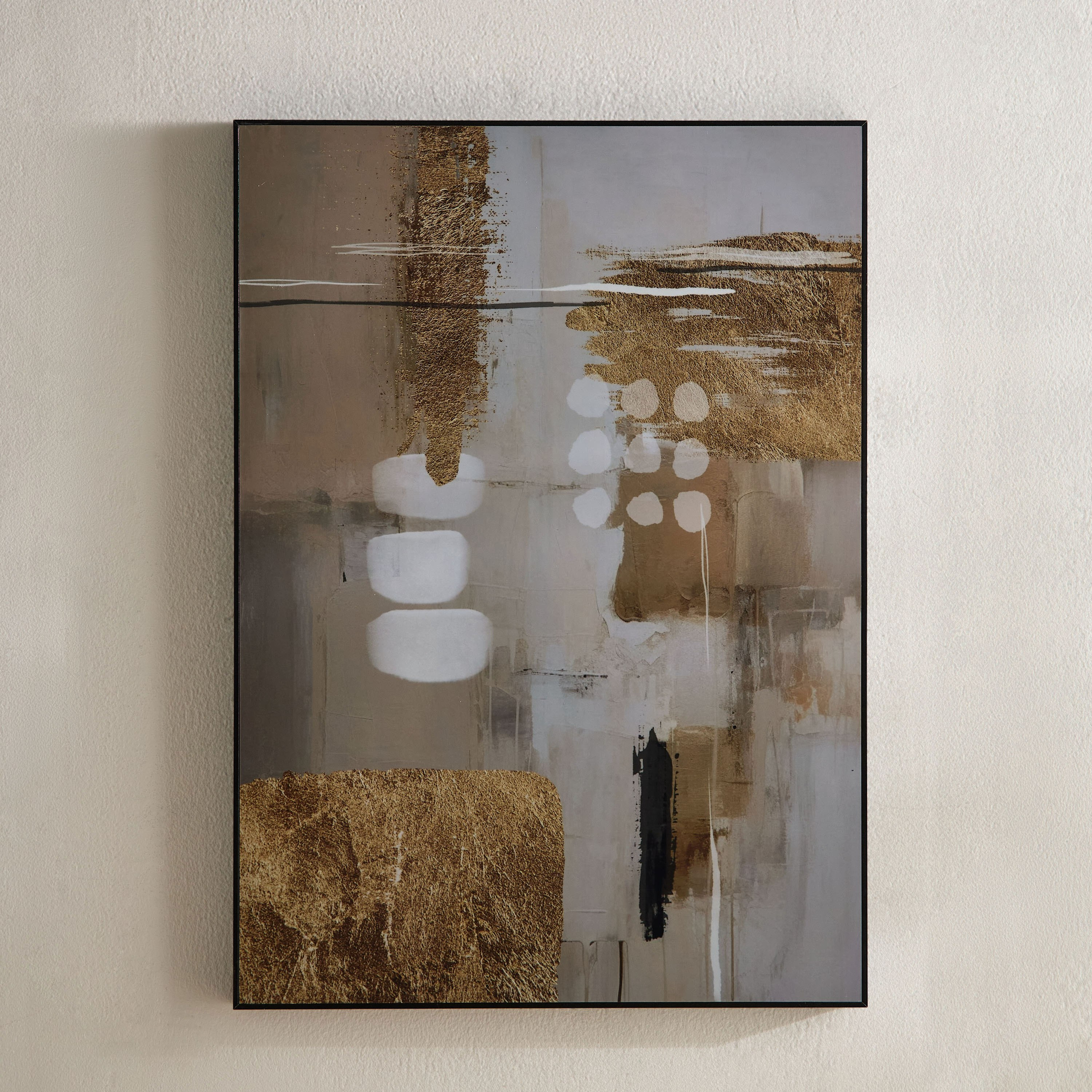 زينة حائط مؤطرة تجريدية من فوسيل - 50x70x2.5 سم-hbxhomeware-hbxdecorandfurnishings-image-2