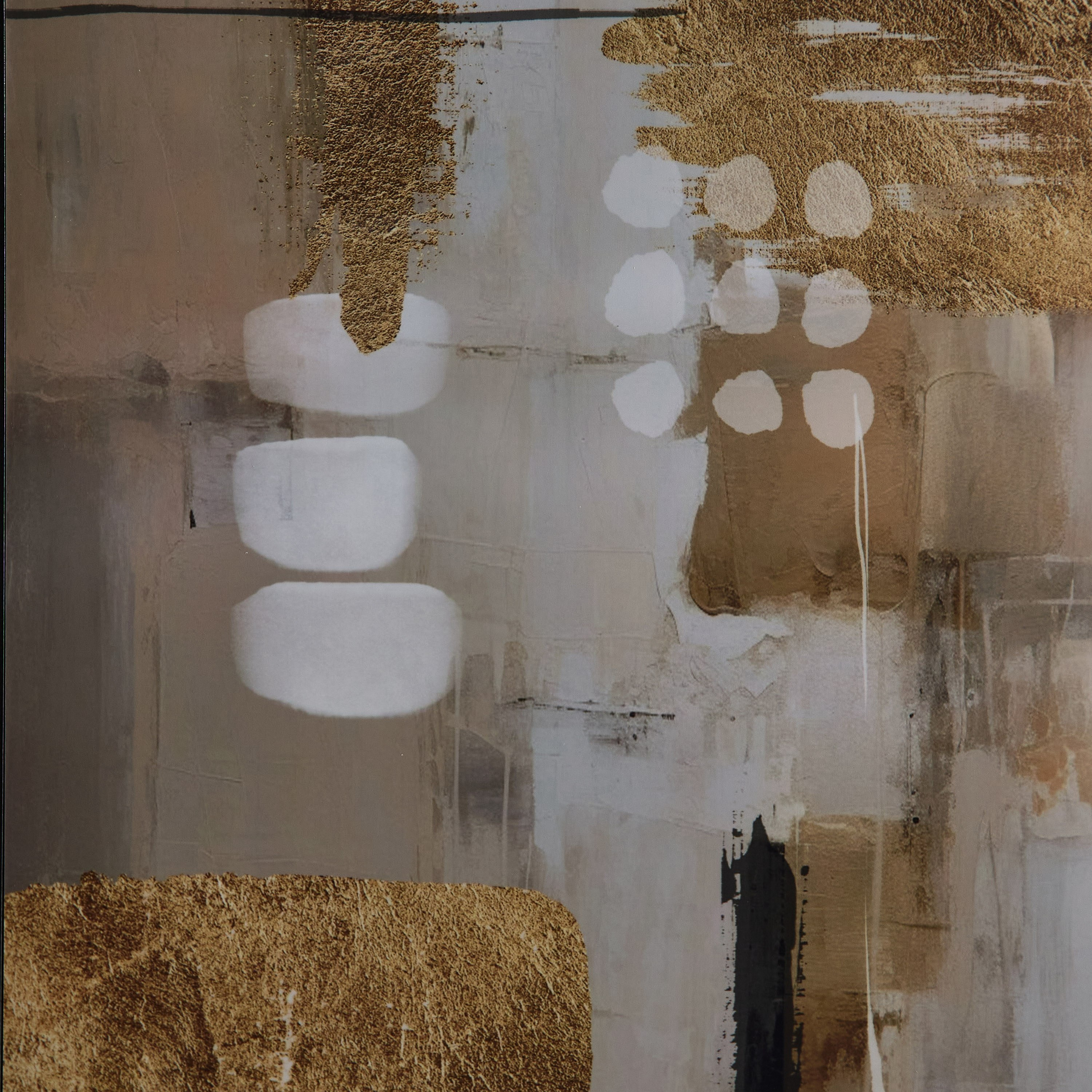 زينة حائط مؤطرة تجريدية من فوسيل - 50x70x2.5 سم-hbxhomeware-hbxdecorandfurnishings-image-3