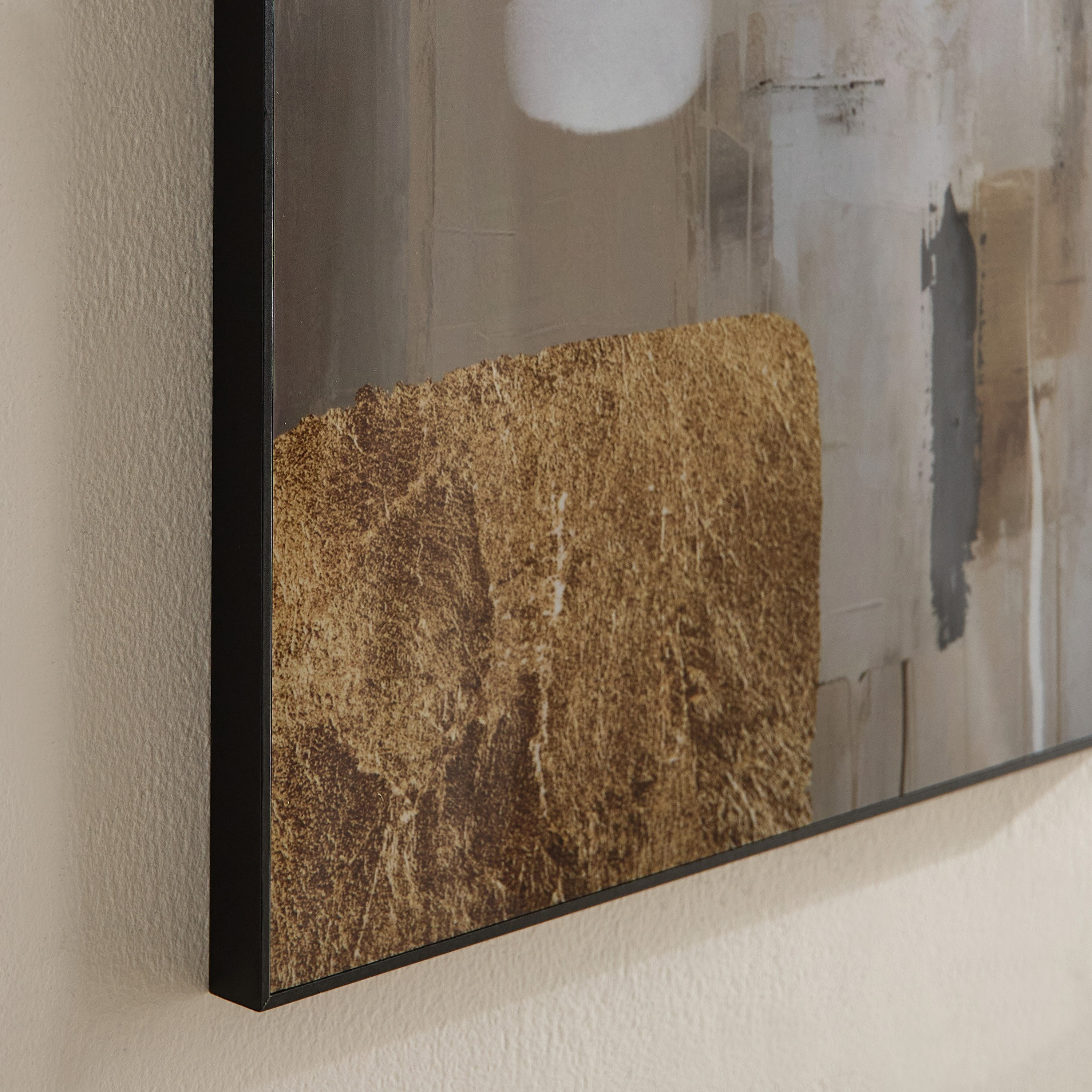 زينة حائط مؤطرة تجريدية من فوسيل - 50x70x2.5 سم-hbxhomeware-hbxdecorandfurnishings-image-4