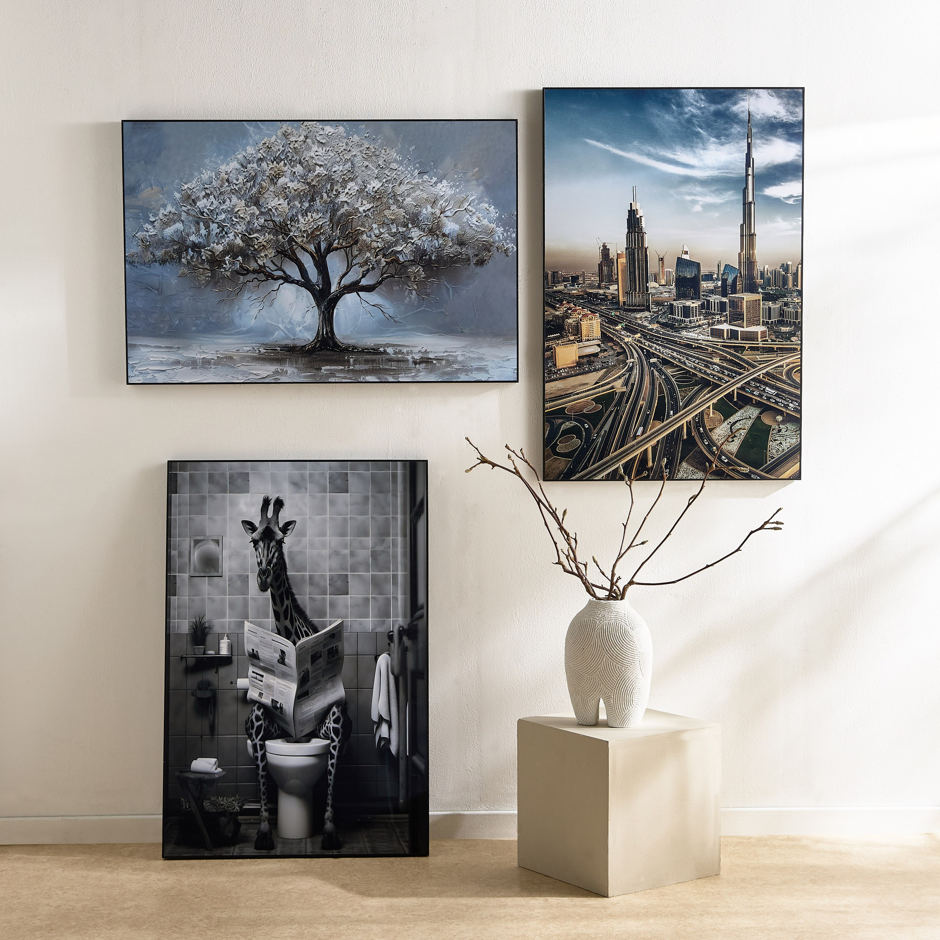 .زينة حائط مؤطرة شجرة بسطح إيه بي إس عالي اللمعان من فوسيل - 60x90x2.5 سم-PROMO_HB_AE_B1G1_250925-image-5
