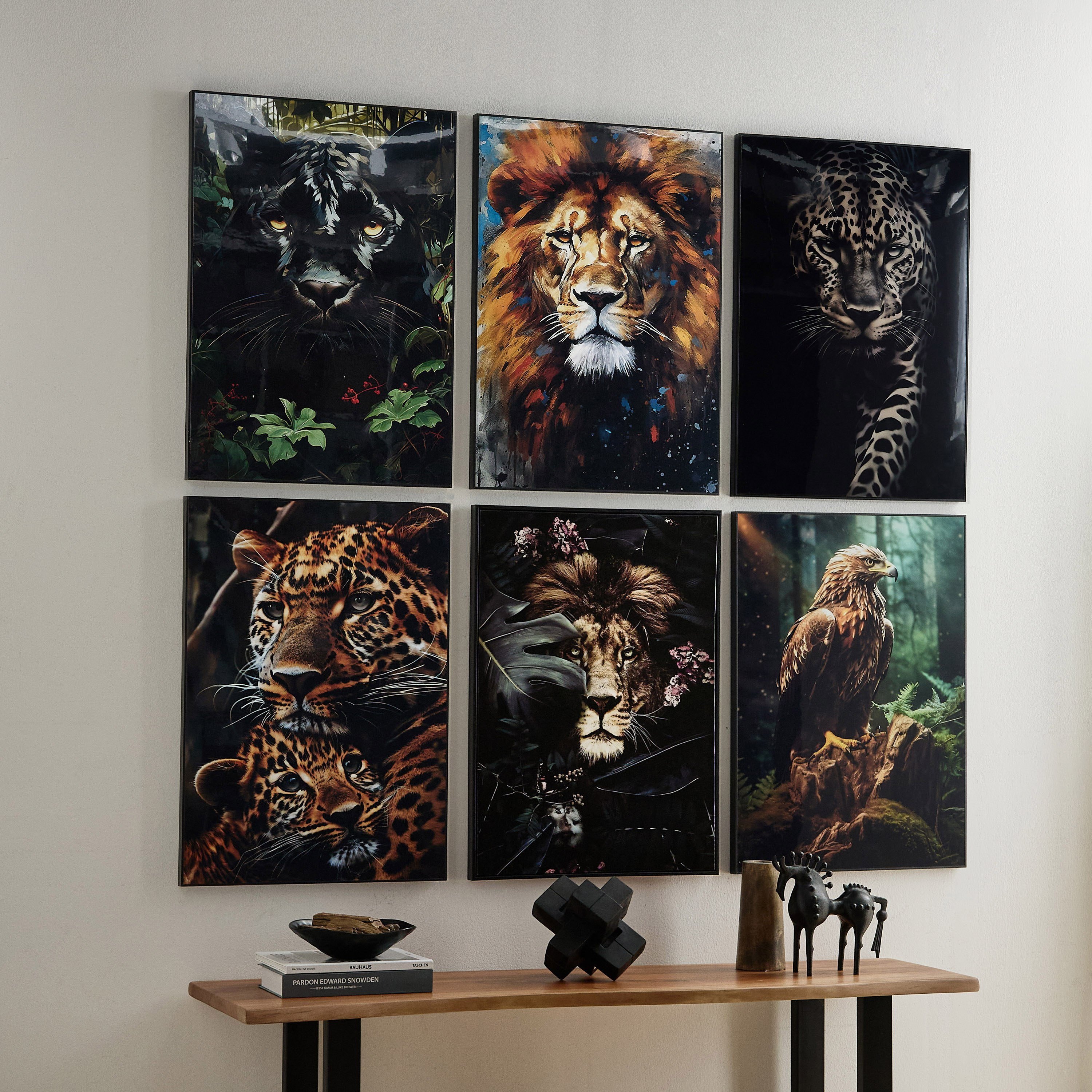 لوحة أسد مؤطرة من فوسيل - 50x70x3 سم-PROMO_HB_AE_B2G2_011025-image-5