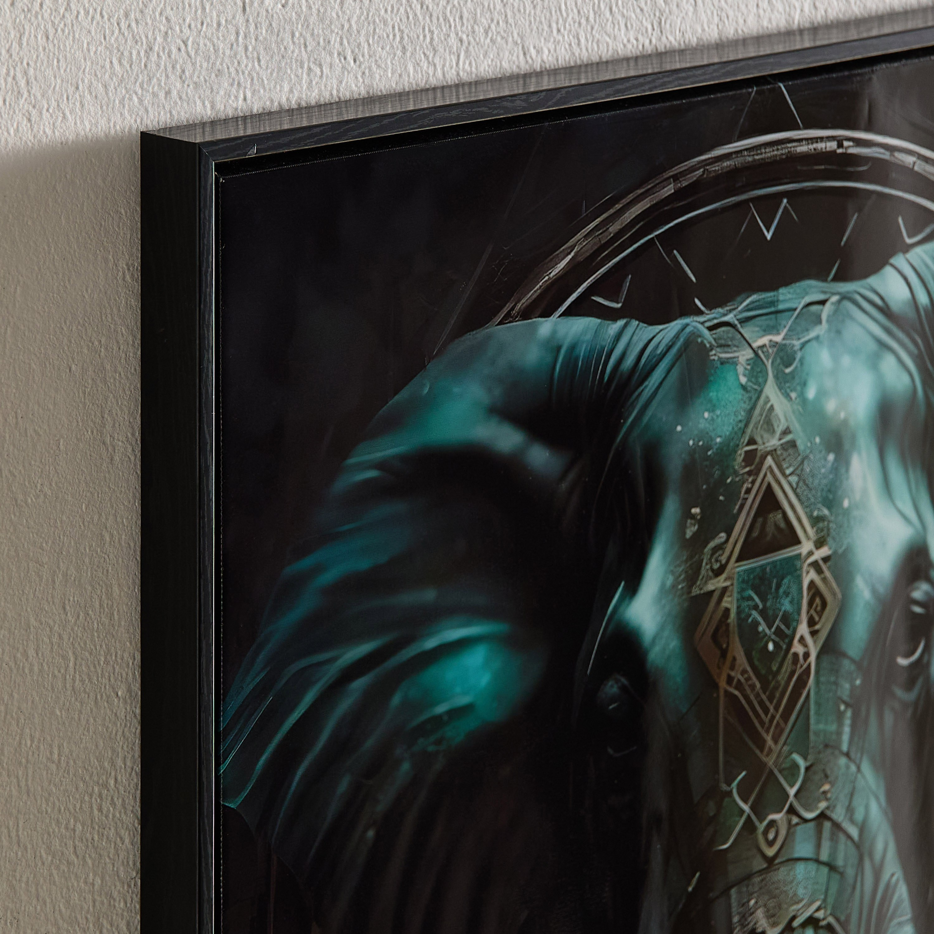 زينة حائط كانفاس مؤطرة بطبعات فيل وسطح إيه بي إس عالي اللمعان من فوسيل - 50x70x3 سم-hbxhomeware-hbxdecorandfurnishings-image-4