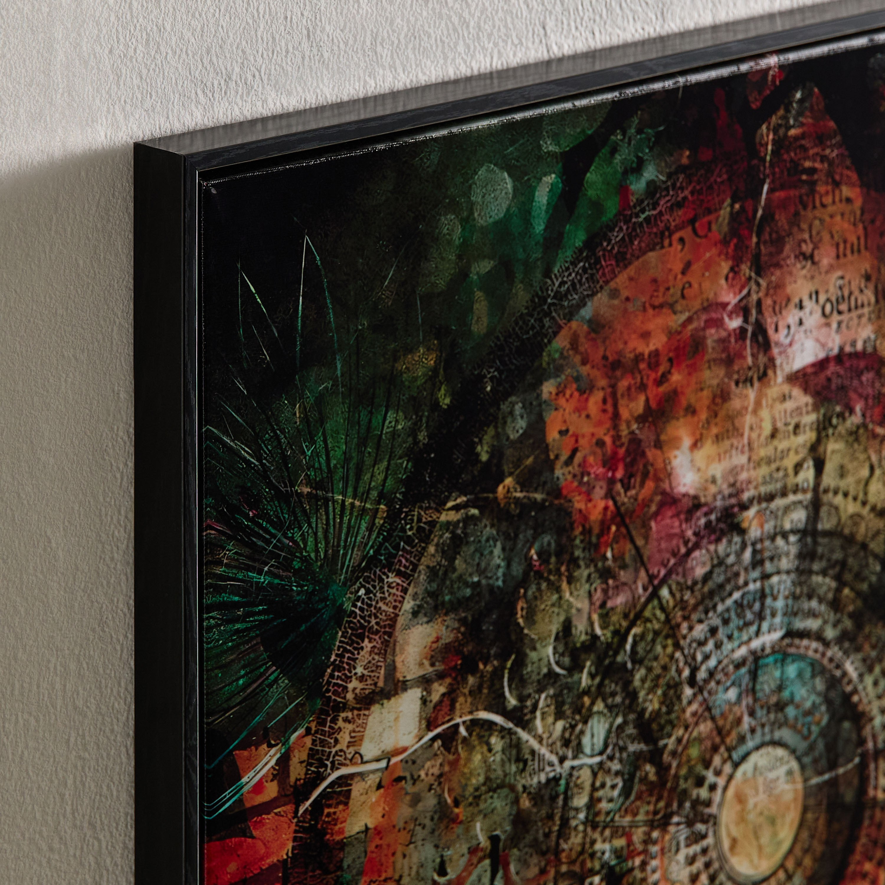 Fossel Mandala Framed Canvas with ABS High Gloss Surface - 60x60x3 cm-hbxhomeware-hbxdecorandfurnishings-image-3