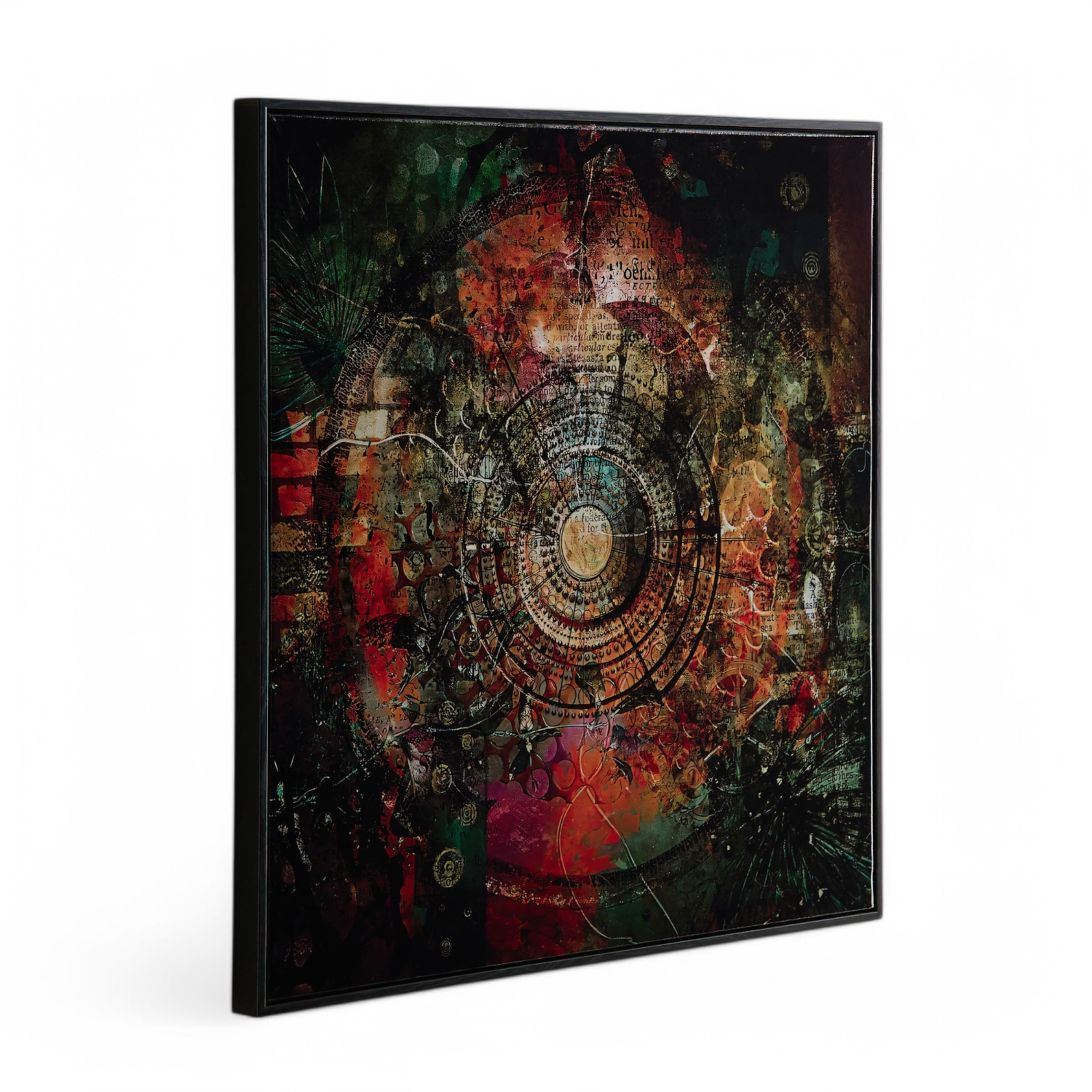 Fossel Mandala Framed Canvas with ABS High Gloss Surface - 60x60x3 cm-hbxhomeware-hbxdecorandfurnishings-image-6