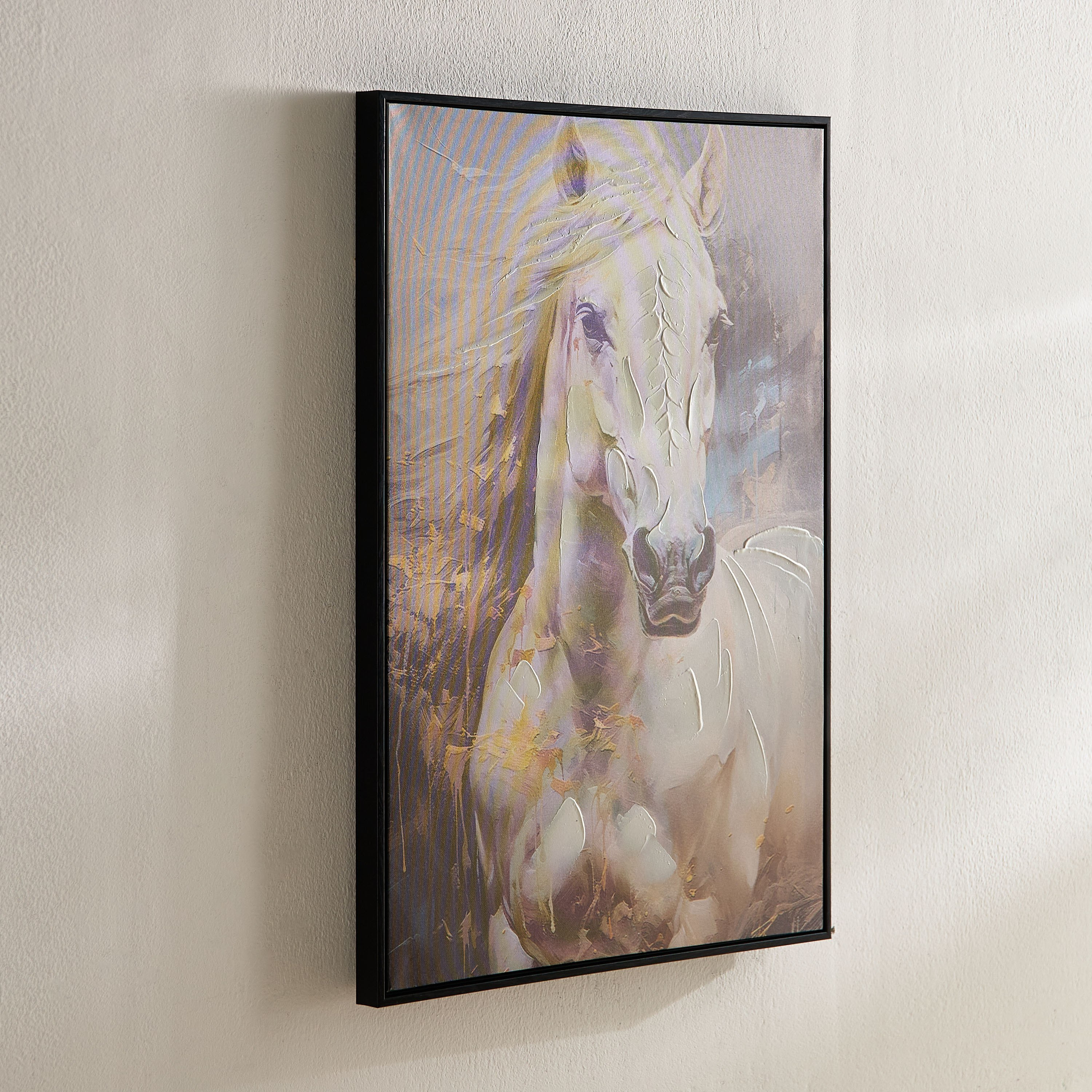 Fossel Hand-Painted Horse Canvas - 50x70x3 cm-PROMO_HB_AE_B1G1_250925-image-1