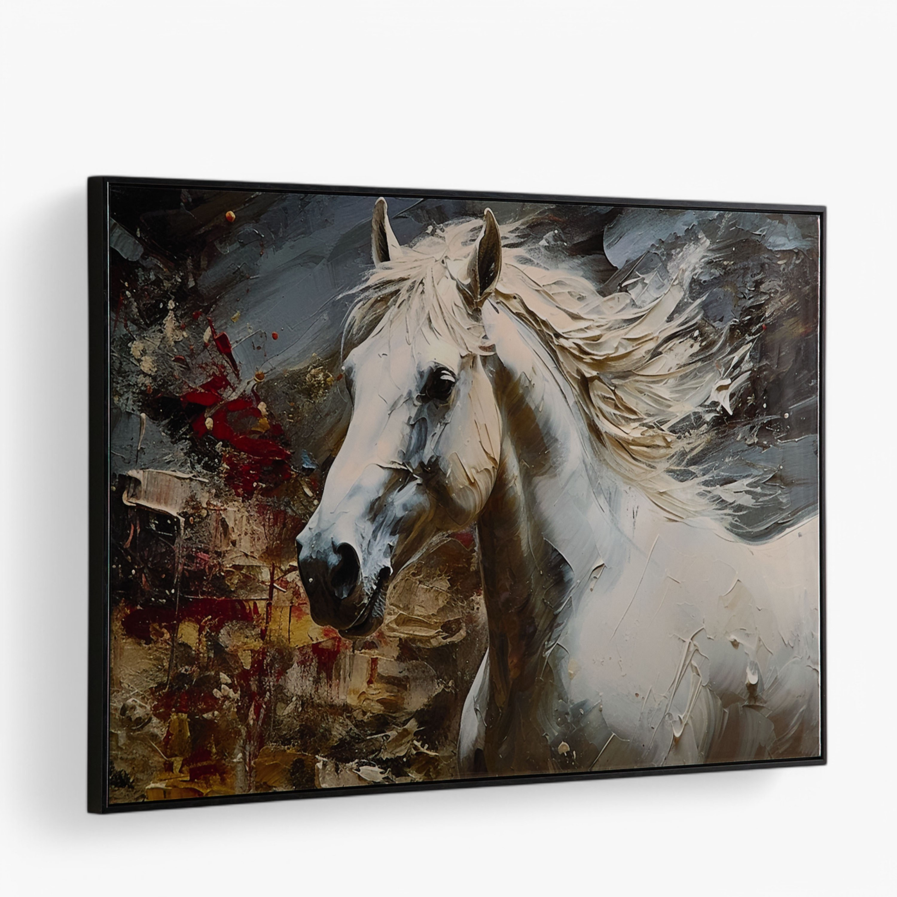 Fossel Abstract Horse Framed Picture with ABS High Gloss Surface - 60x90x3 cm-PROMO_HB_AE_B1G1_250925-image-6