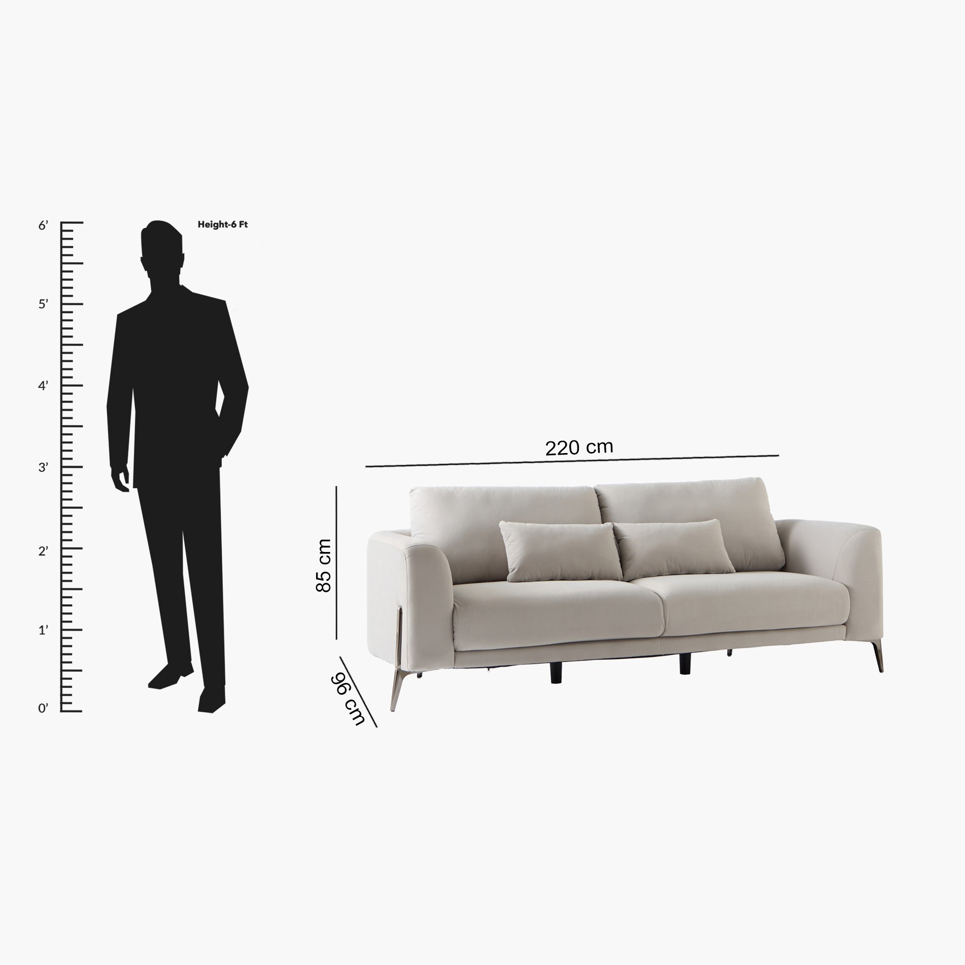 Zurich 3-Seater Fabric Sofa with 2 Cushions-hbxlivingroom-sofasandarmchairs-sofas-image-10