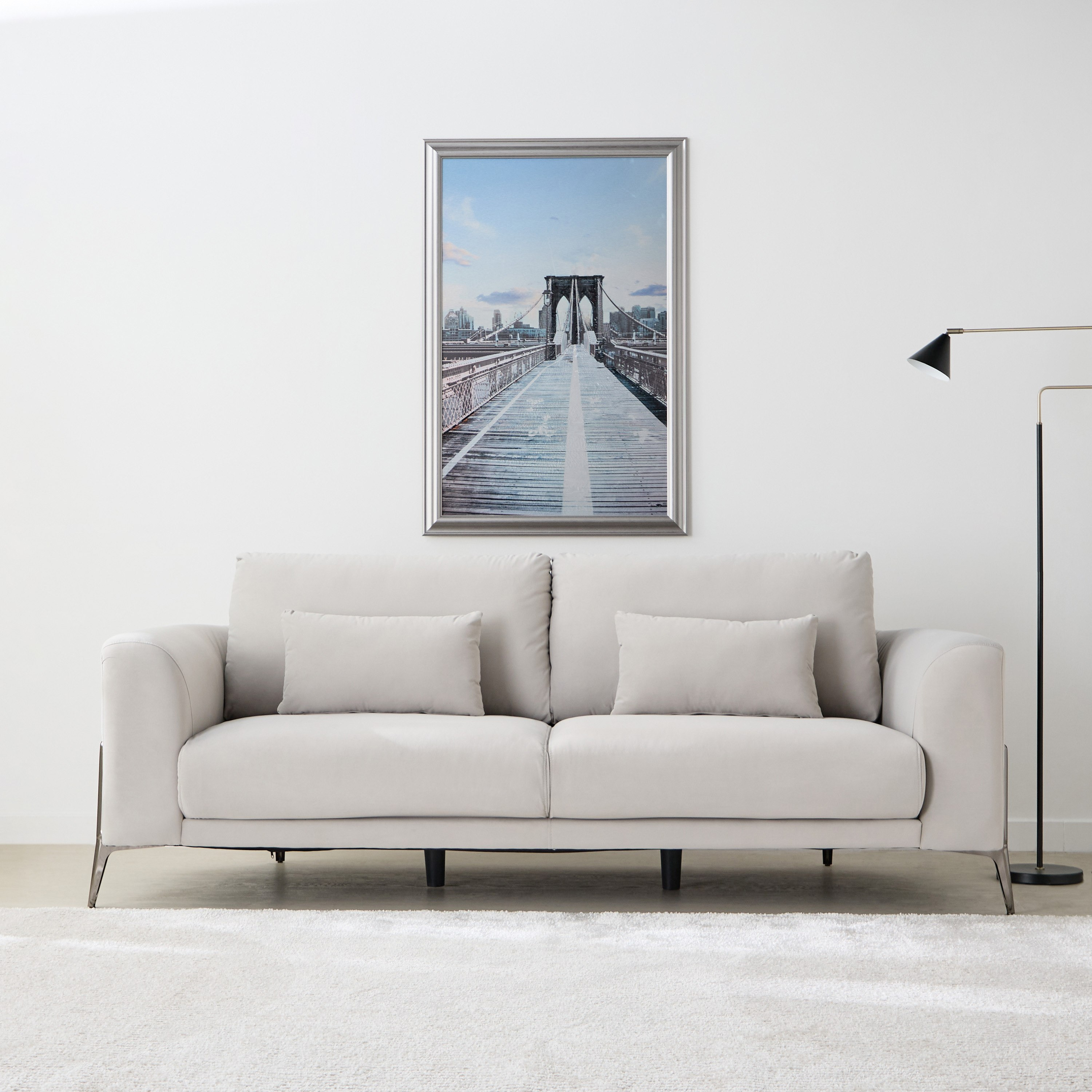 Zurich 3-Seater Fabric Sofa with 2 Cushions-hbxlivingroom-sofasandarmchairs-sofas-image-2