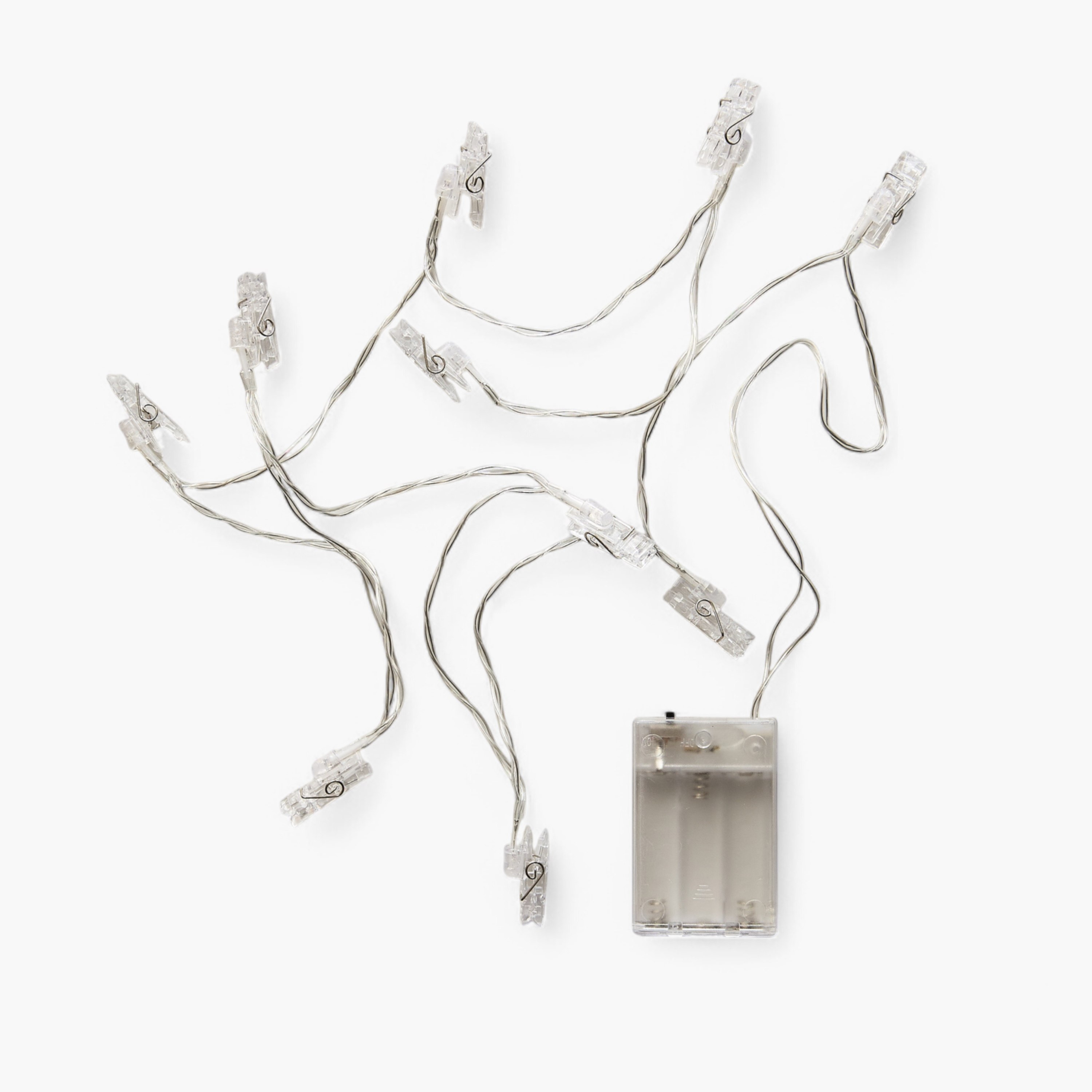حبل إضاءة بمشابك الصور 10 لمبات إل إي دي أبيض دافئ من لونا-hbxdiningroom-lighting-decorativesandstringlights-image-6