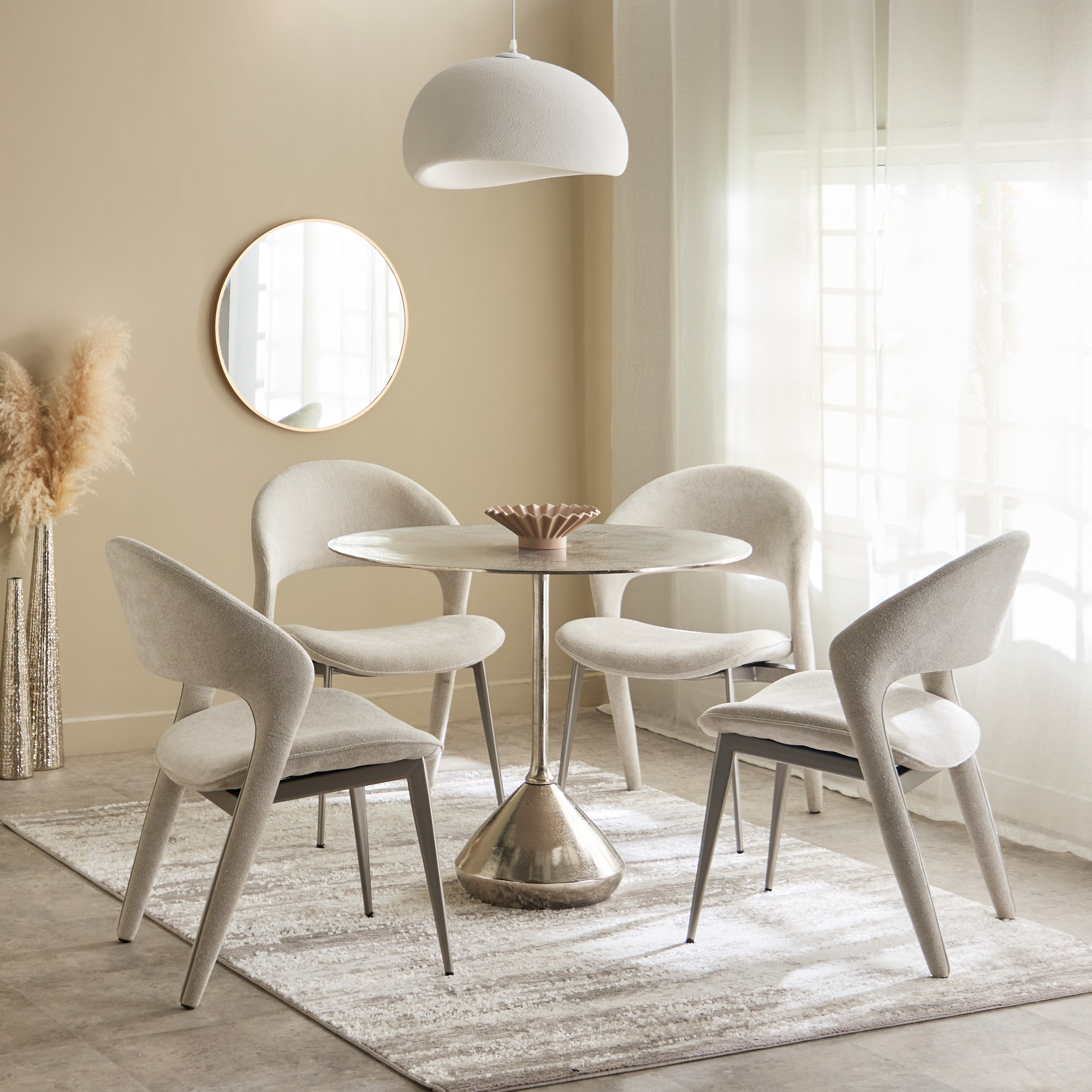 طاولة سفرة لـ4 مقاعد من الألومنيوم المصبوب - إيديث من كافون-hbxfurniture-diningtablesandsets-diningtables-fourseater-image-5