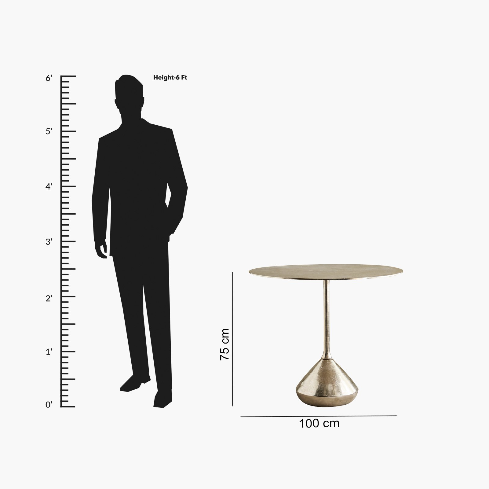 طاولة سفرة لـ4 مقاعد من الألومنيوم المصبوب - إيديث من كافون-hbxfurniture-diningtablesandsets-diningtables-fourseater-image-8