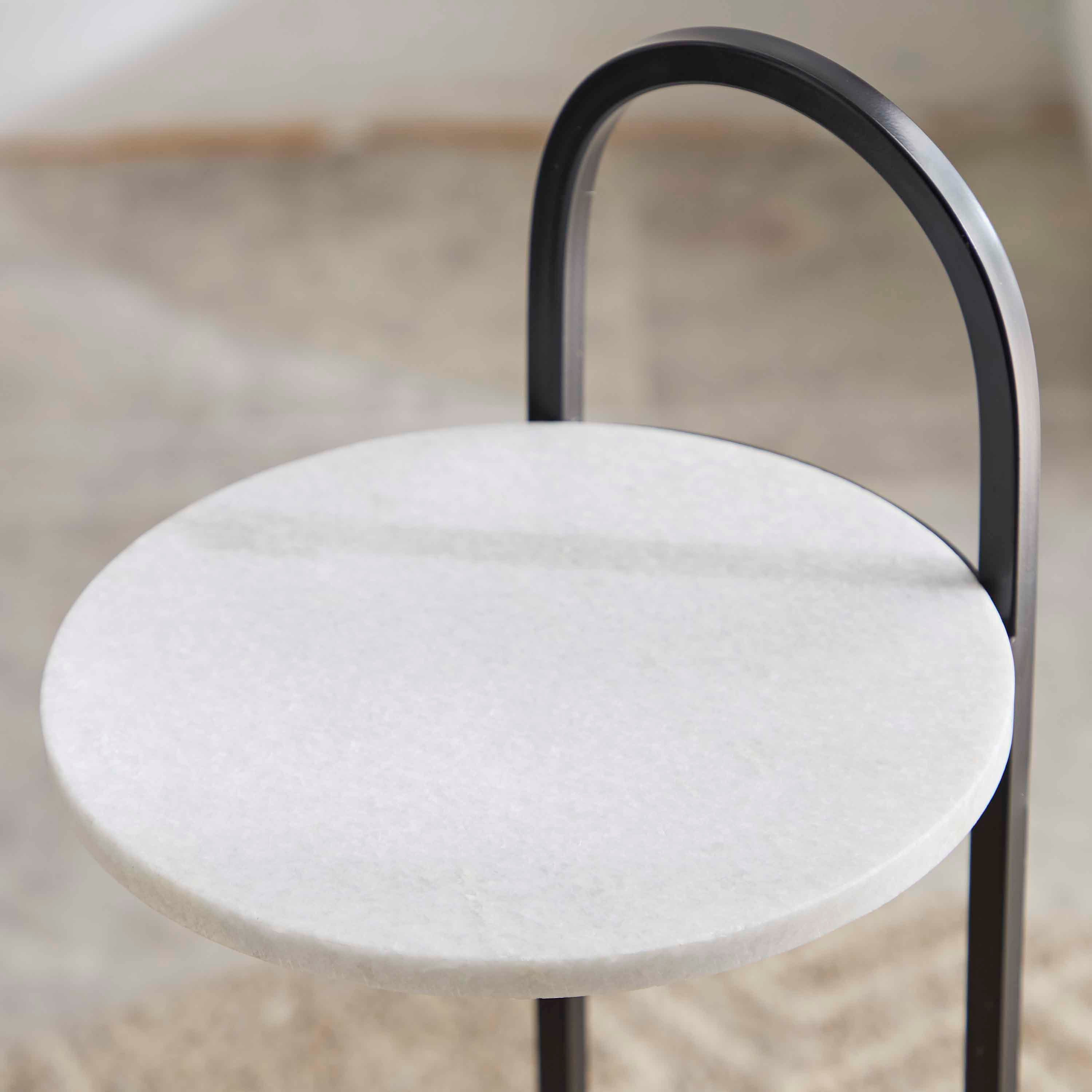Cavon Ketty Genuine Marble Top Accent Table-hbxfurniture-livingroom-endtables-image-3