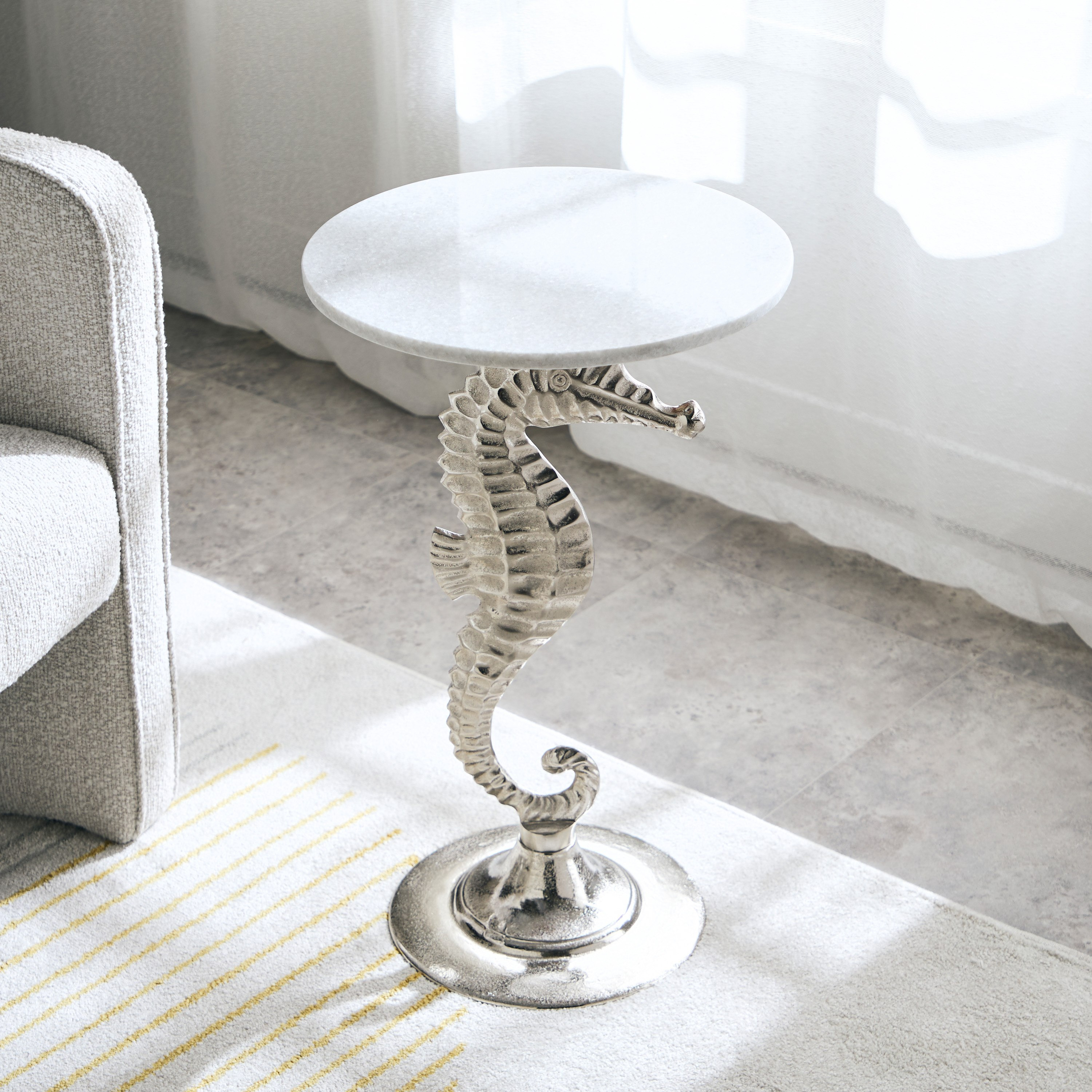 Cavon Vahe Aluminium Casted Accent Table-hbxfurniture-livingroom-endtables-image-2