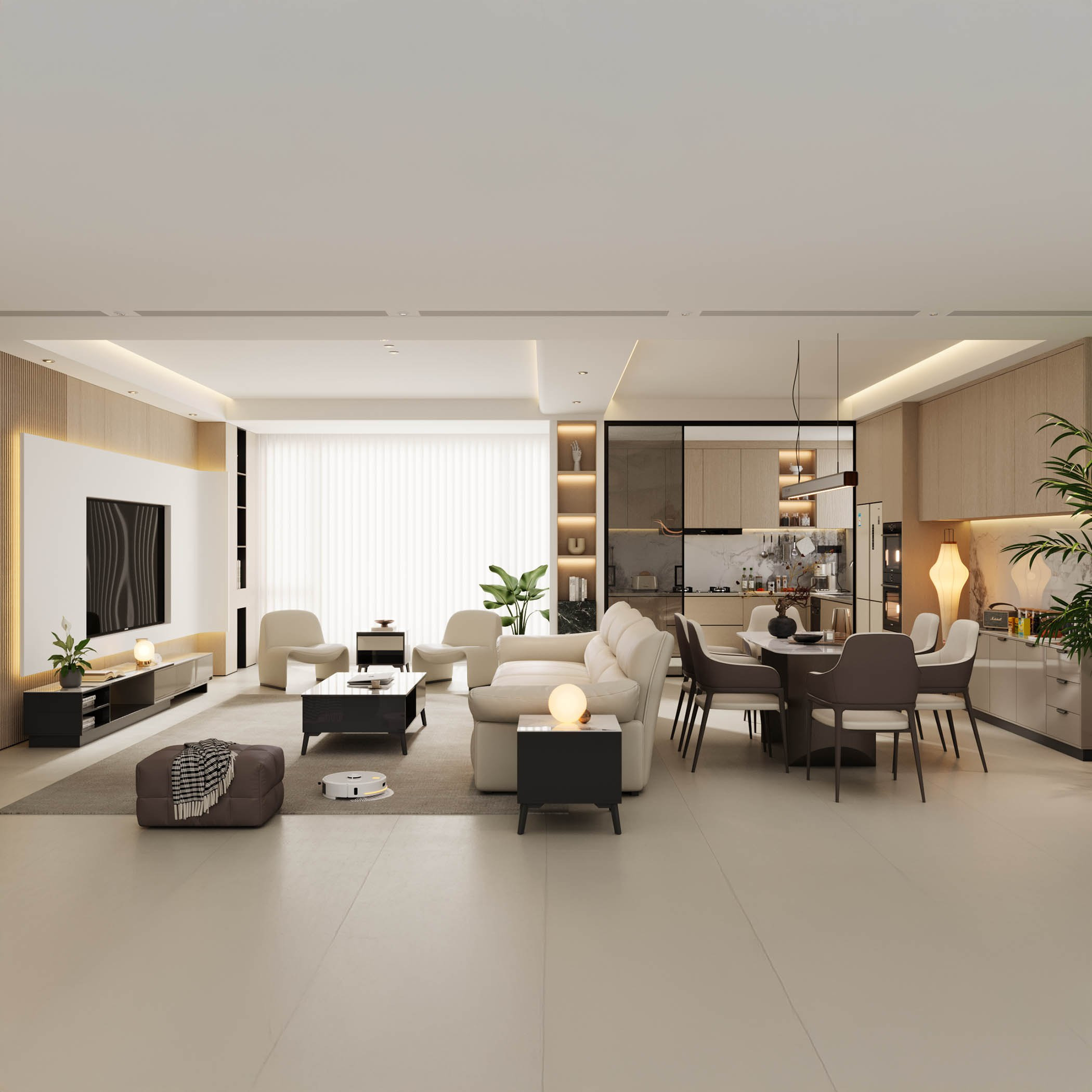 طاولة سفرة 8 مقاعد من الحجر الملبد نكست من لينتون-hbxfurniture-diningtablesandsets-diningsets-eightseater-image-14