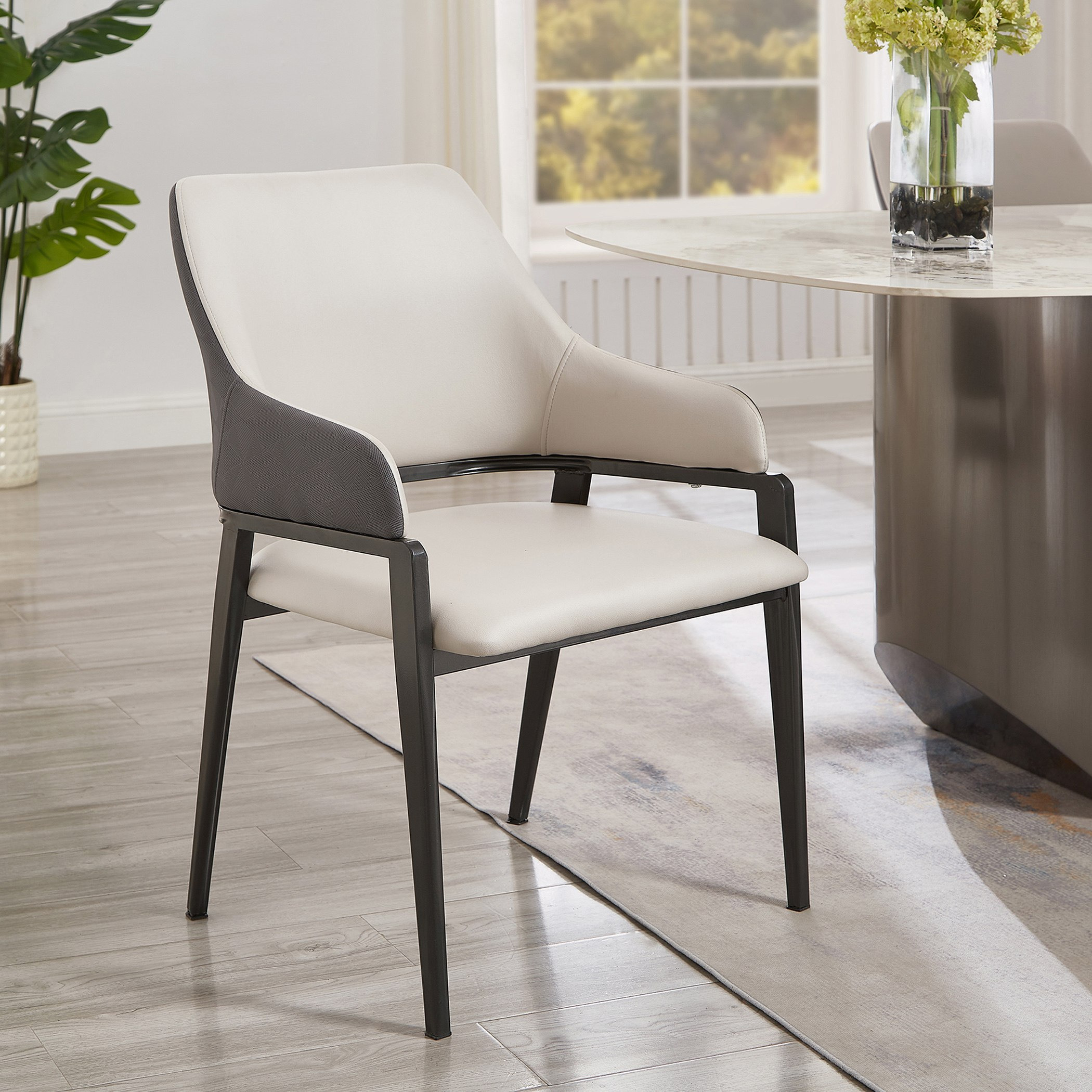 طاولة سفرة 8 مقاعد من الحجر الملبد نكست من لينتون-hbxfurniture-diningtablesandsets-diningsets-eightseater-image-9